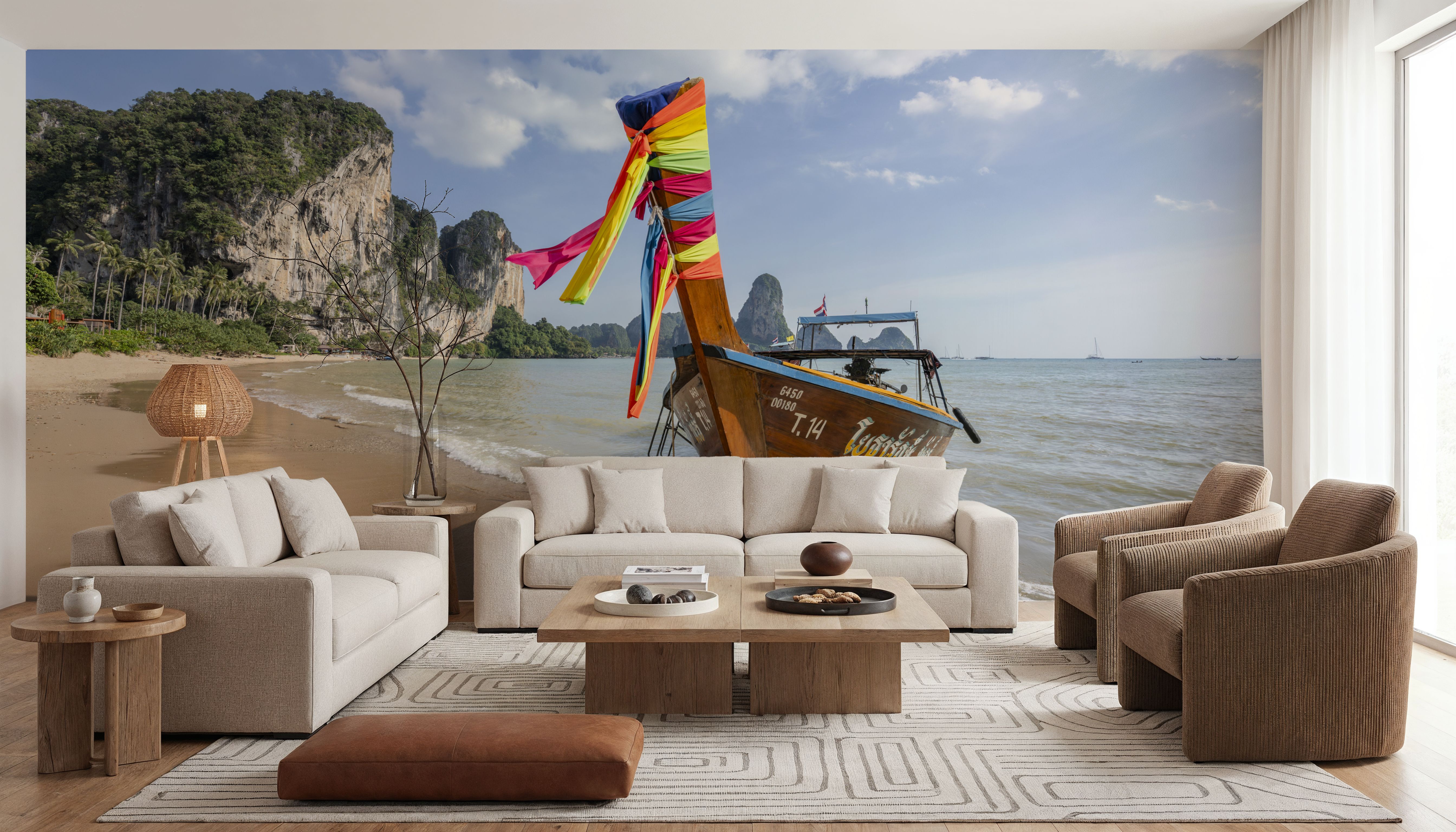 Thai Longtail Paradise, Carte da parati