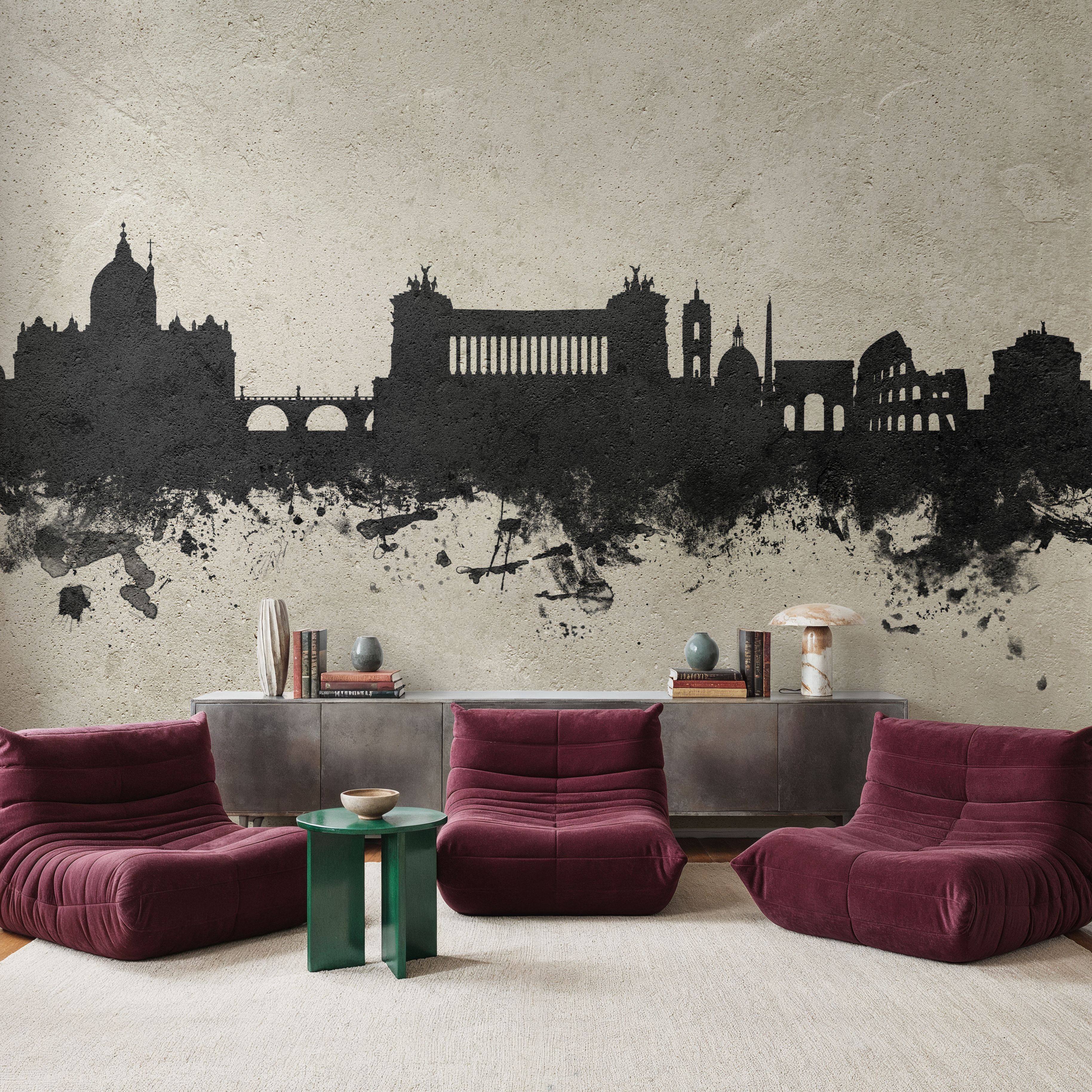 Rome Italy Skyline Concrete