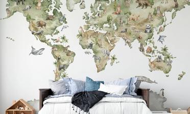 Animals From Around the World Map