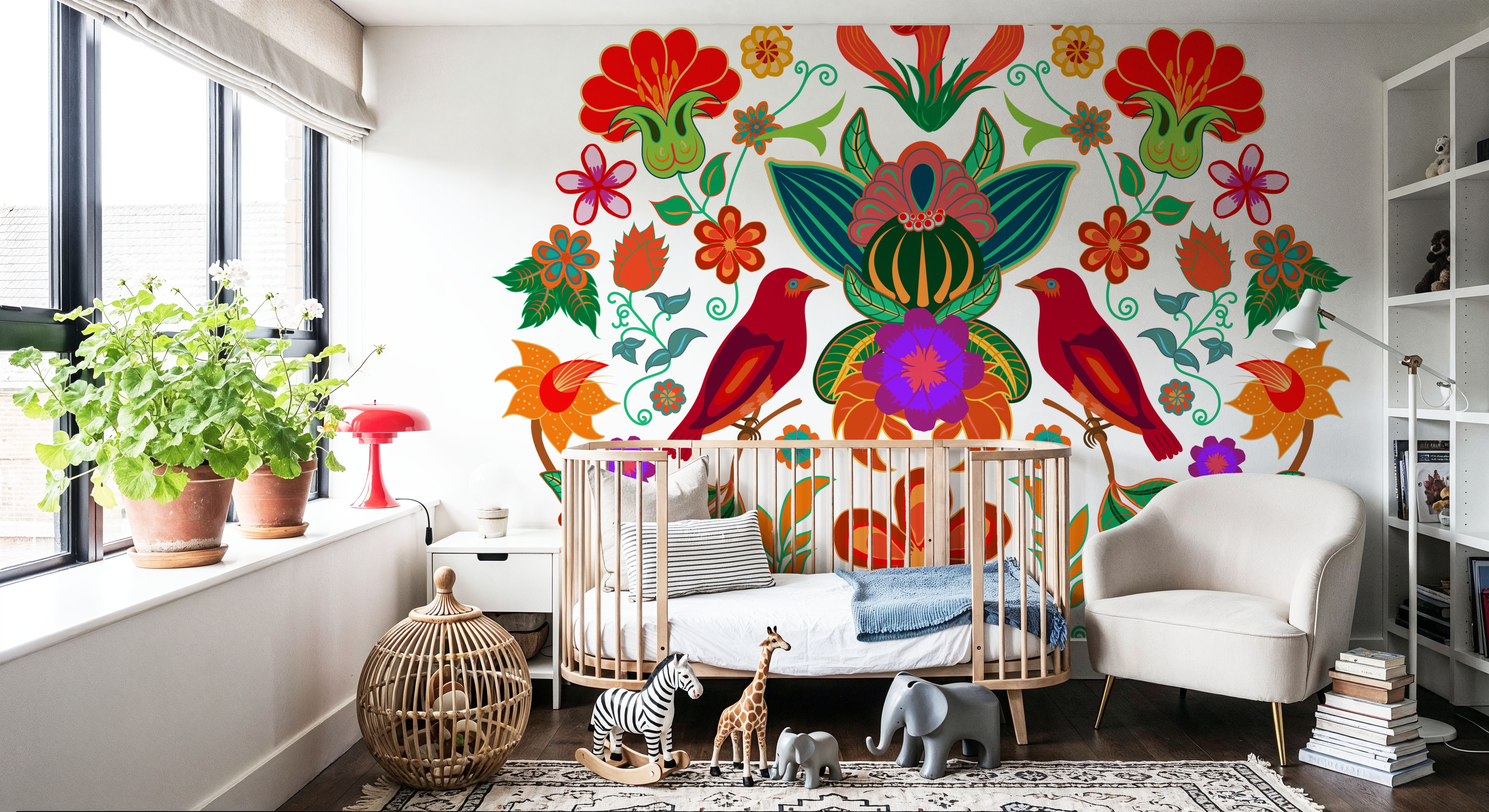 Otomi Floral Birds