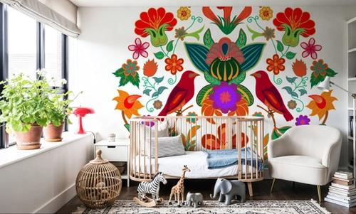 Otomi Floral Birds