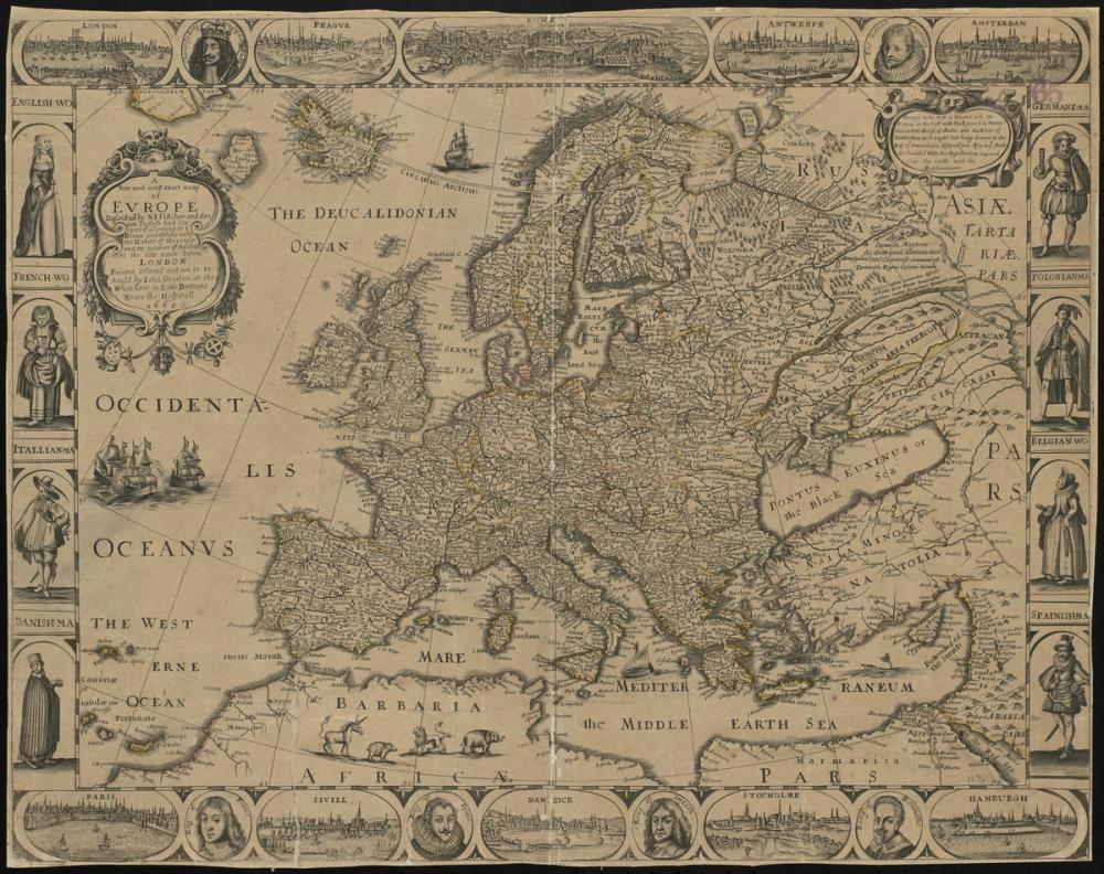 Map of Europe 1668