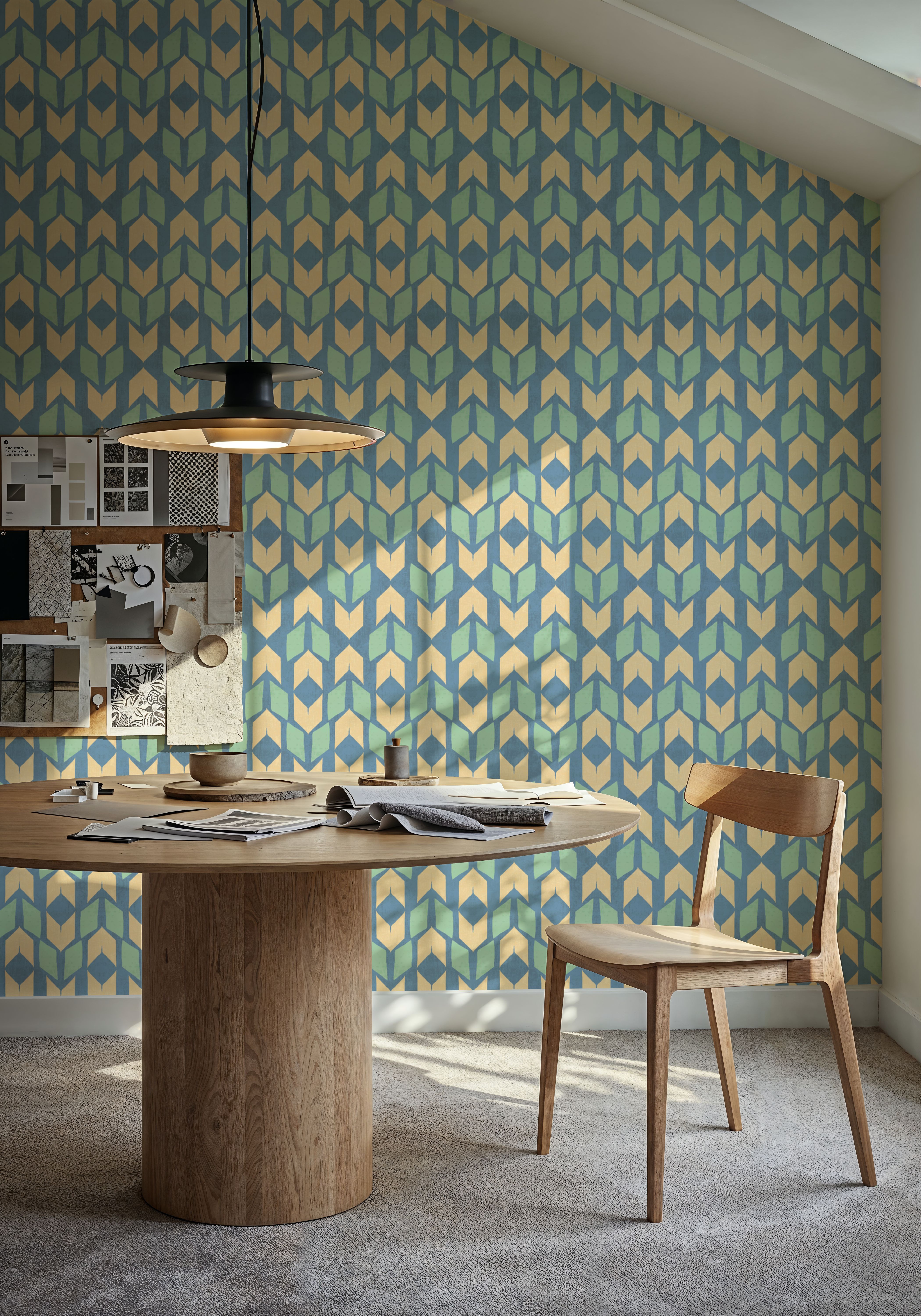 Outdoor Arrows Yellow on Blue