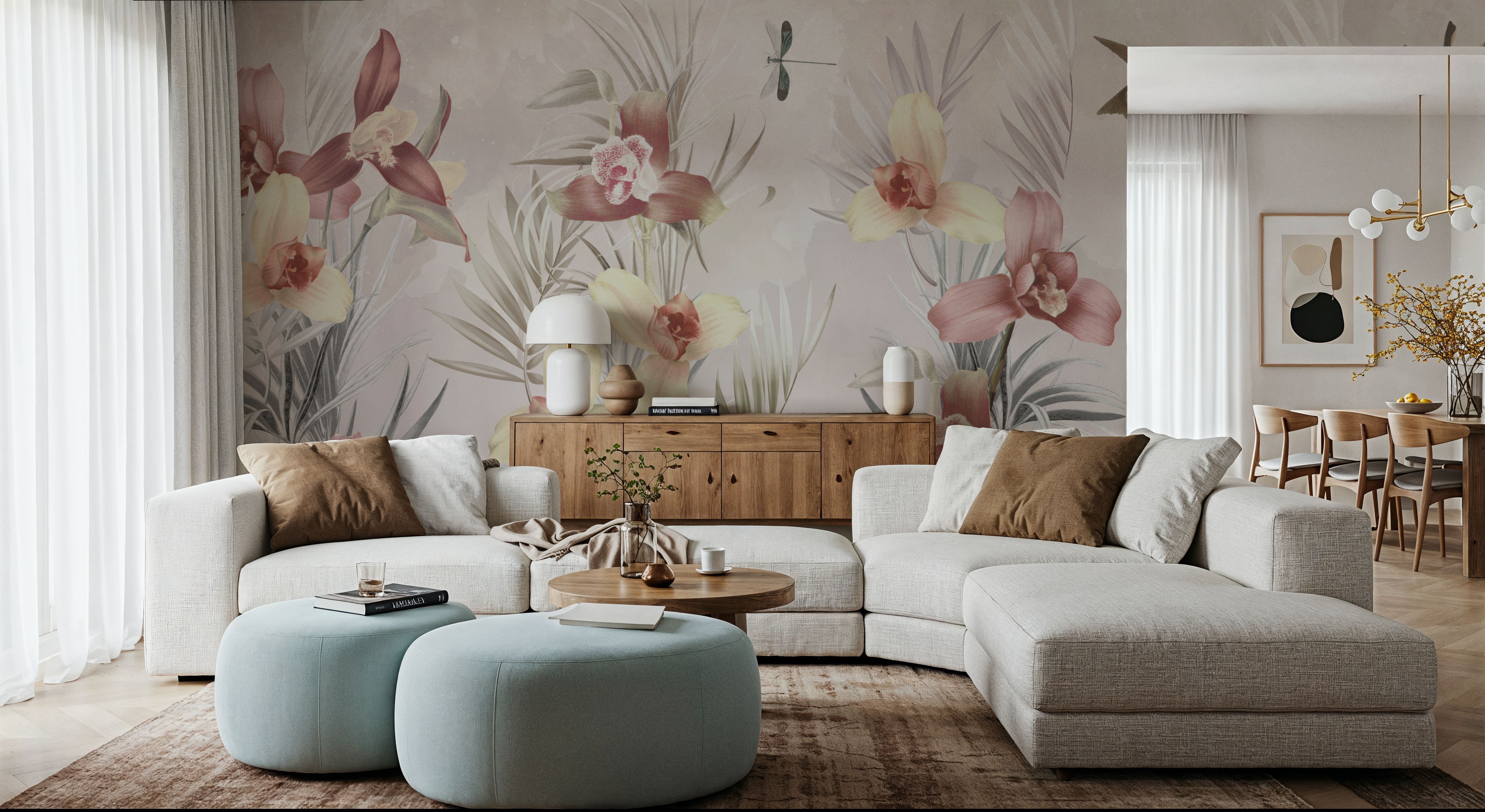 Wait for me Light Gray, Wallpaper