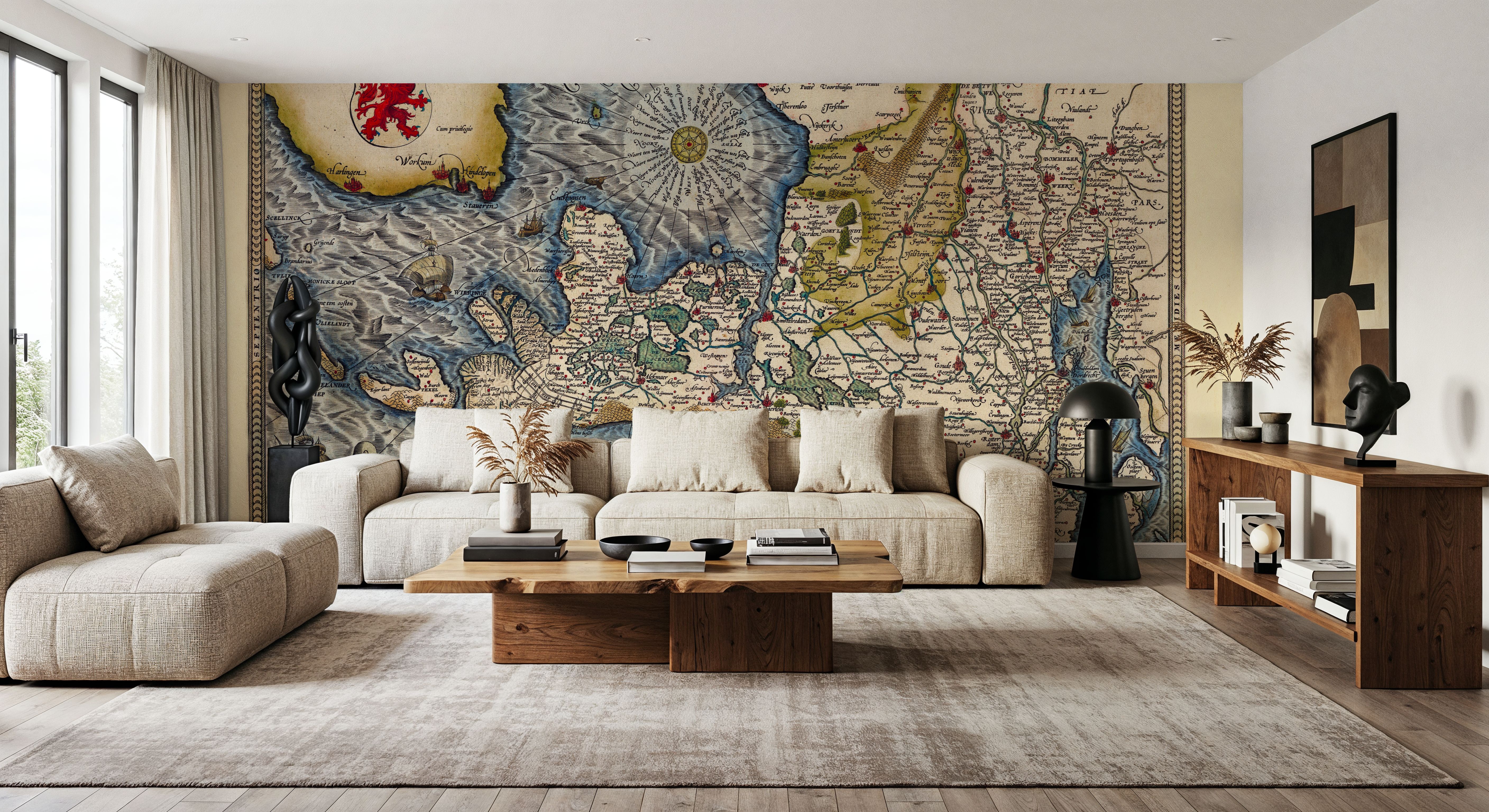 Old Map of The Neatherlands, 1570