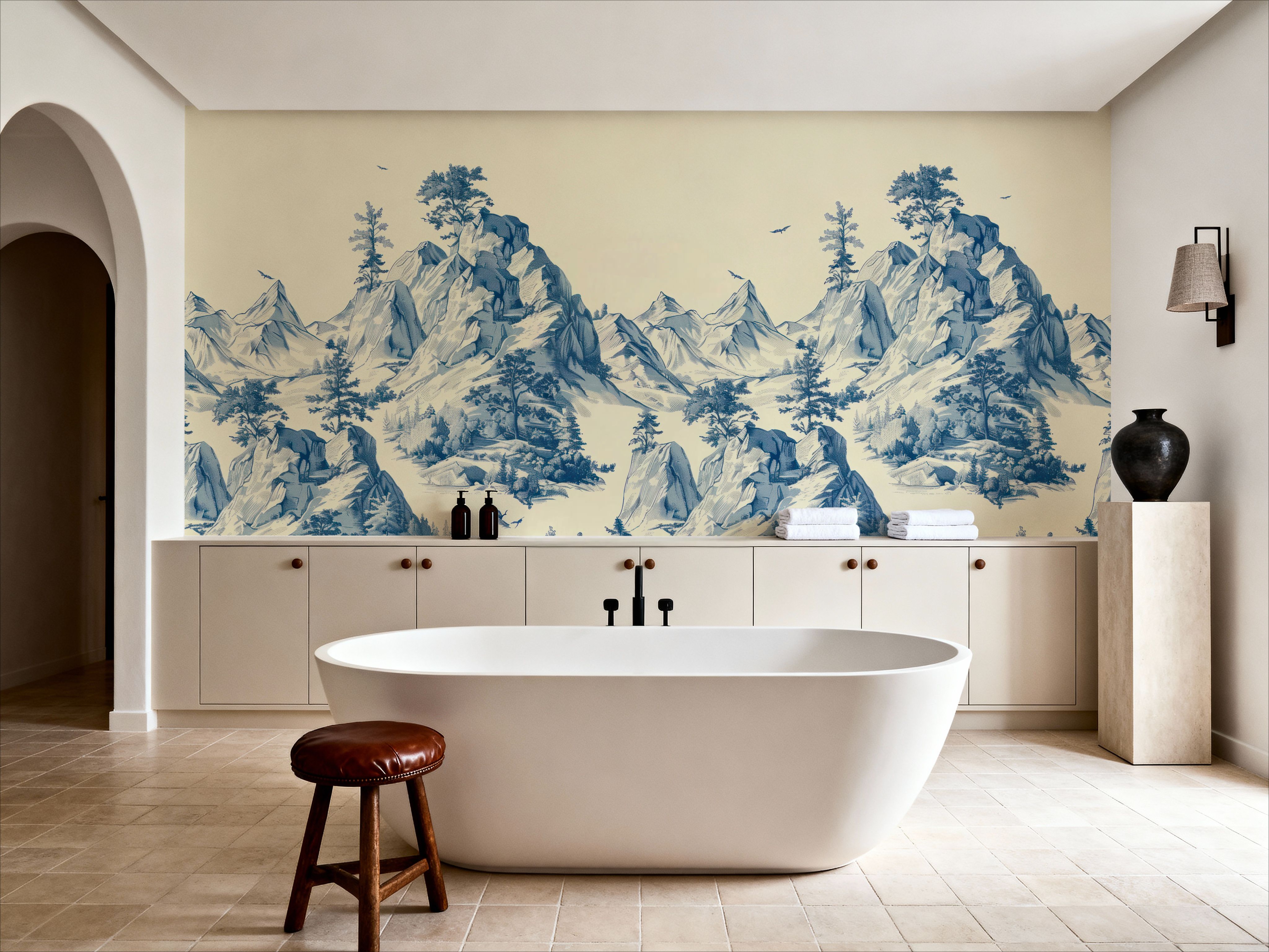 Toile Hills, Porcelain Blue