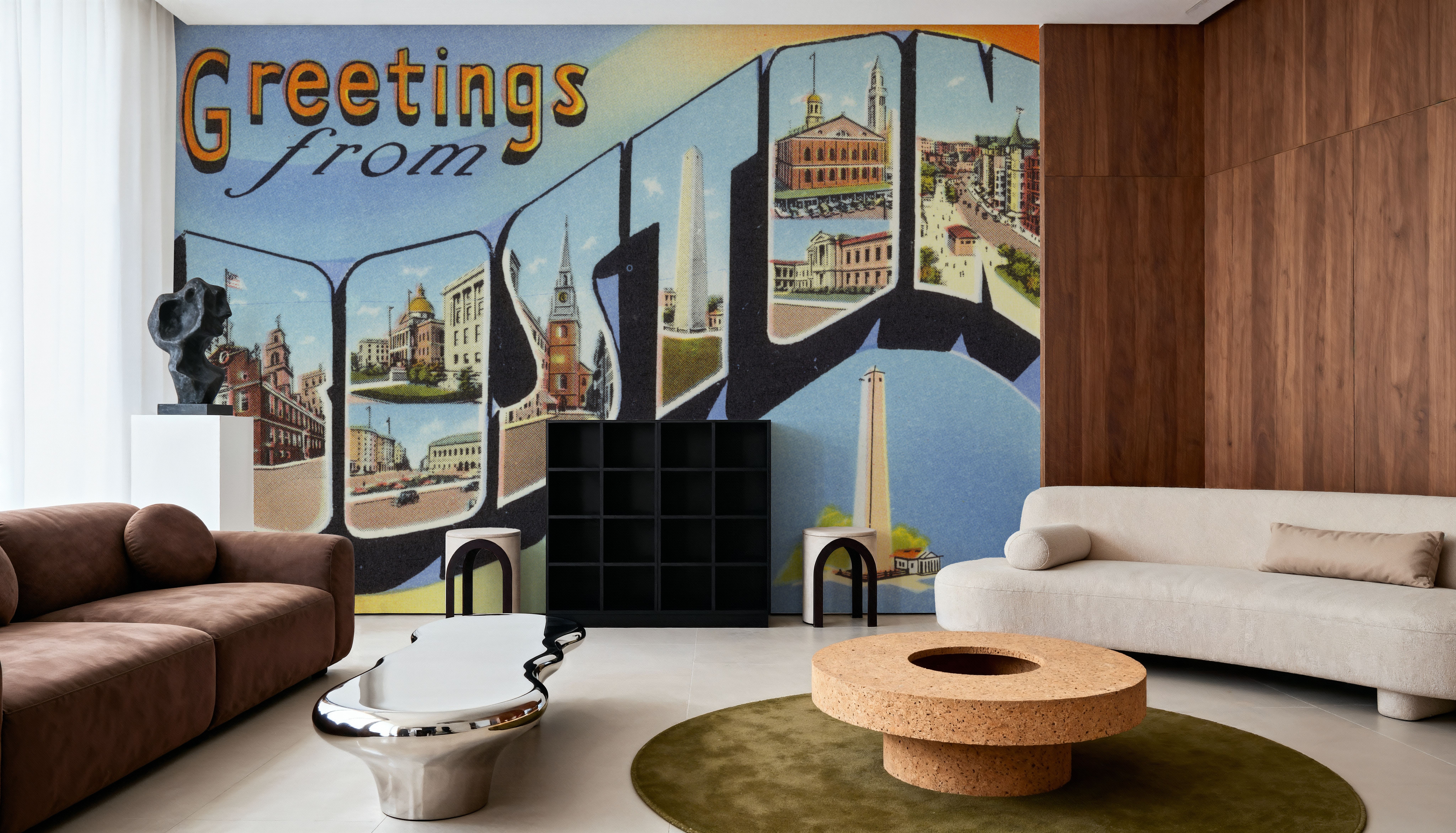 Greetings from Boston - Screenprint Postcard