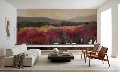 Coral and Magenta Meadow
