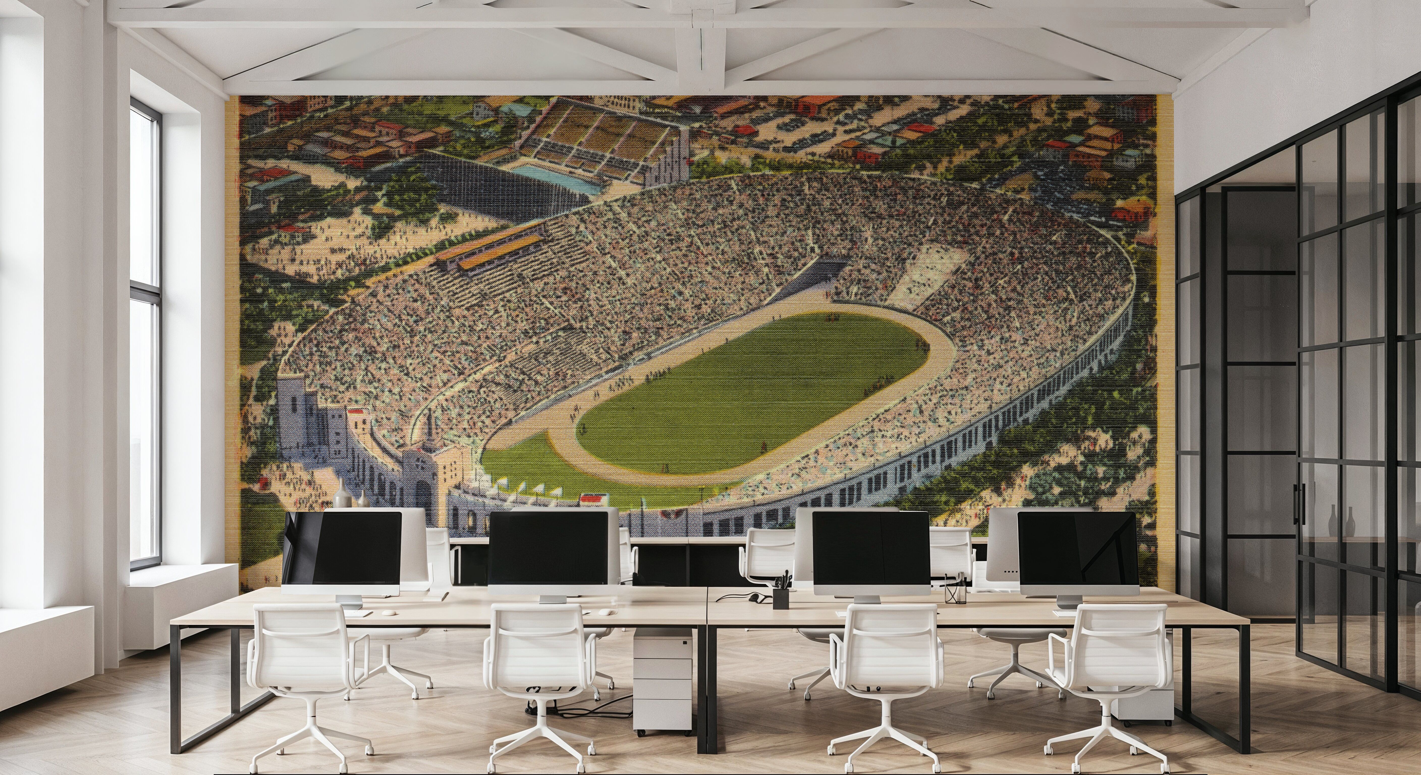 Greetings from LA Coliseum - Screenprint Postcard