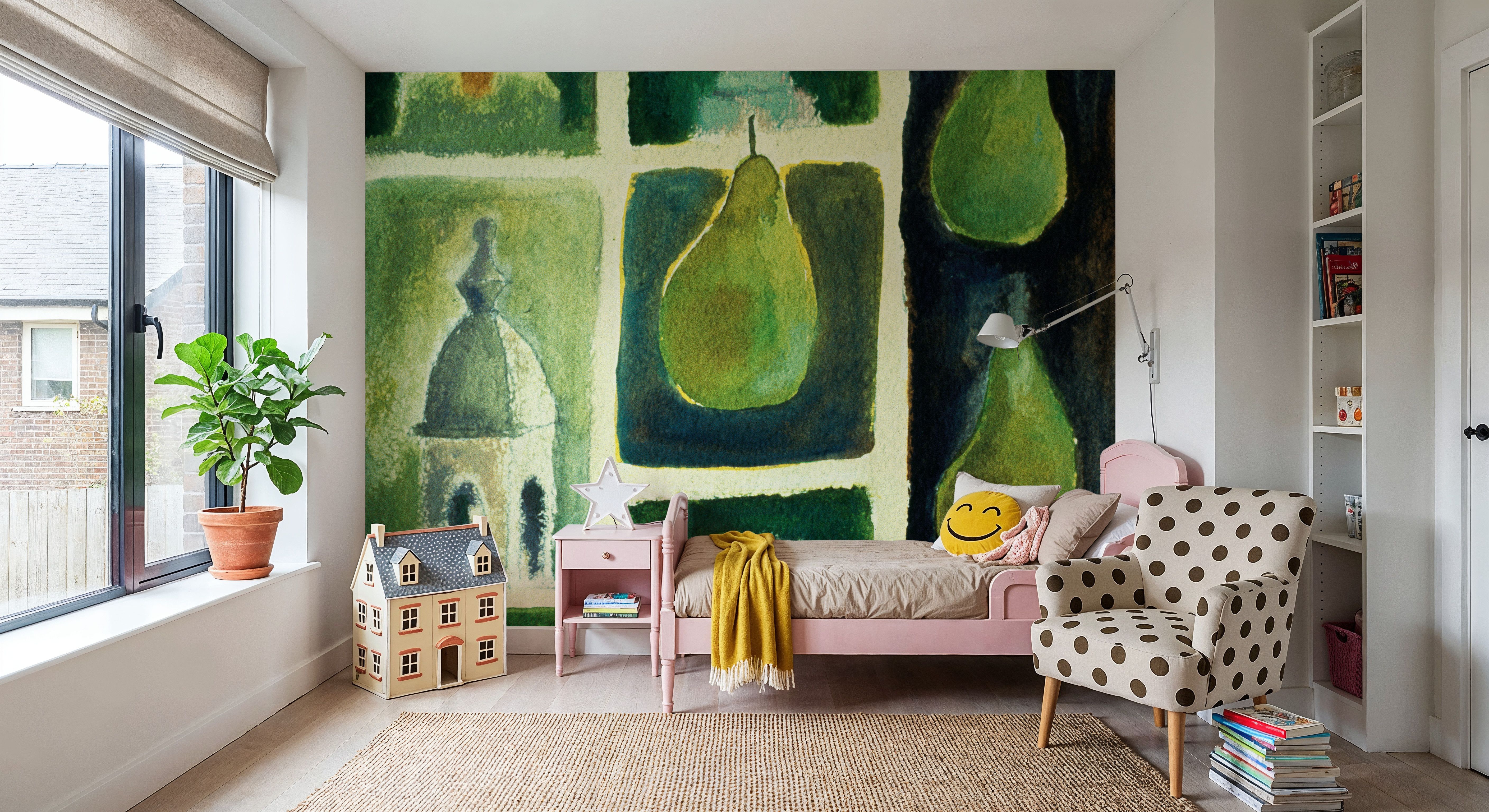 Pears Topiary, Papier peint
