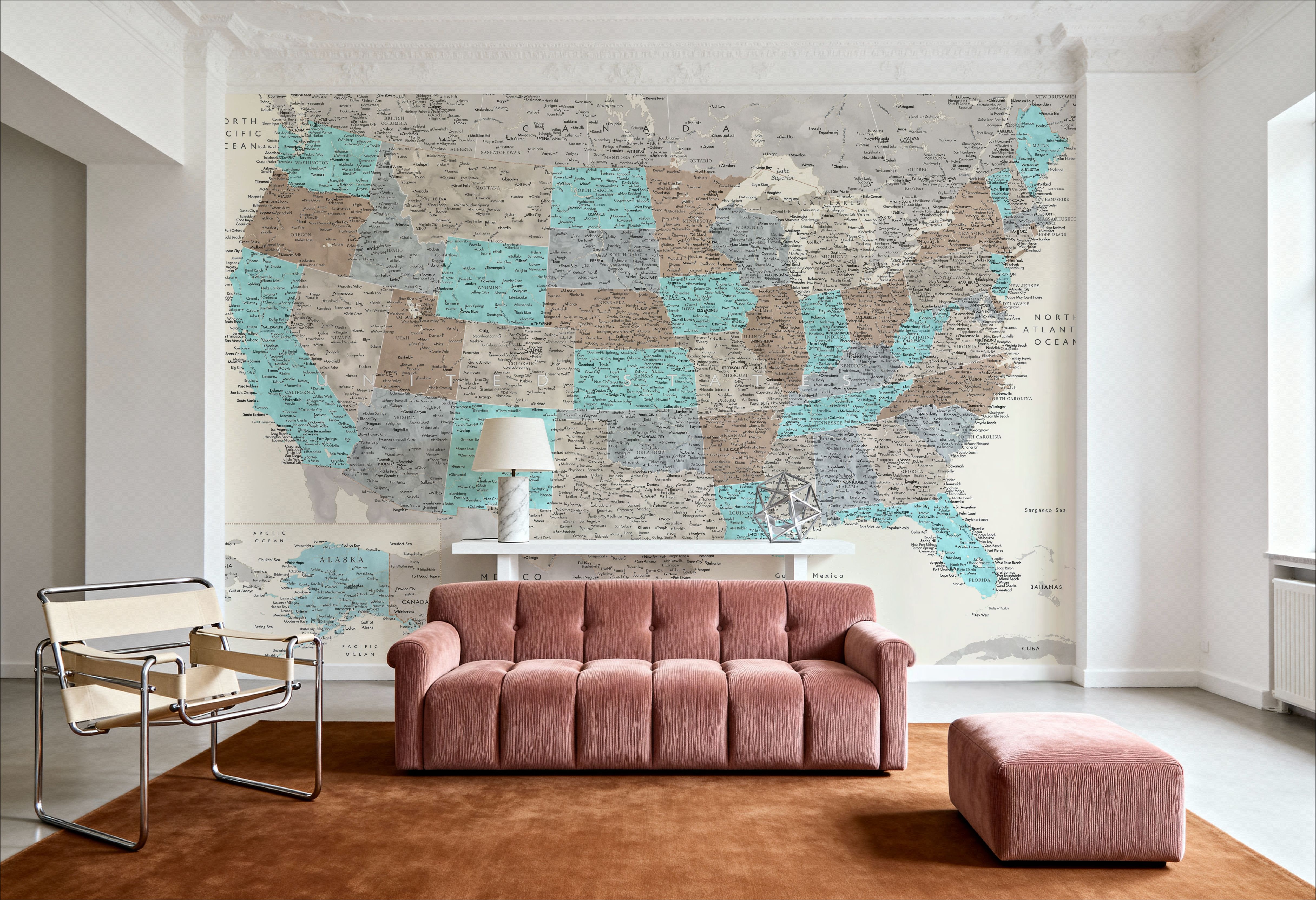 US Map Detailed - Romy