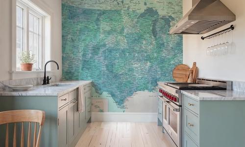 US Map Detailed - Harriet