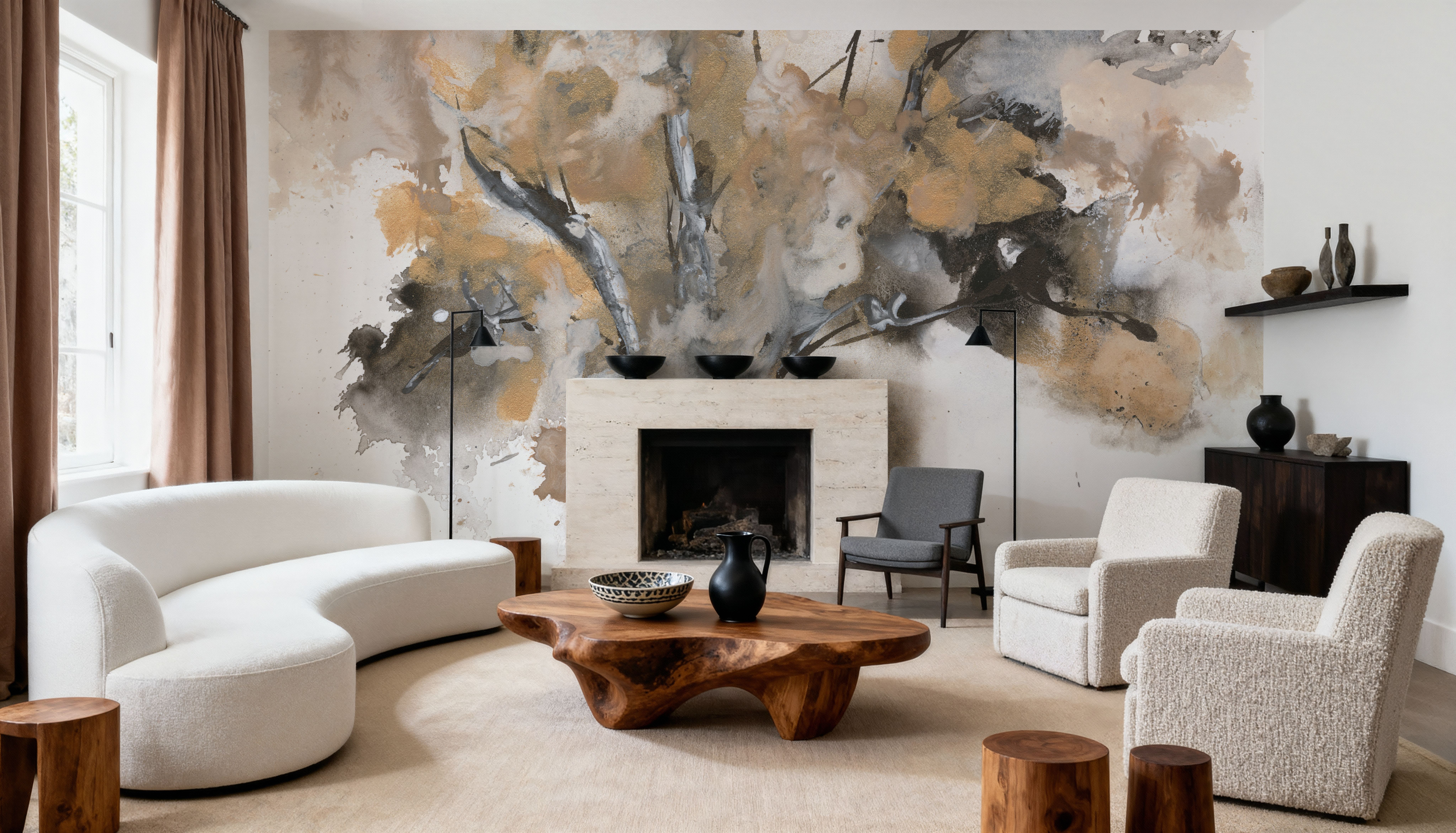 Treetops I, Wallpaper