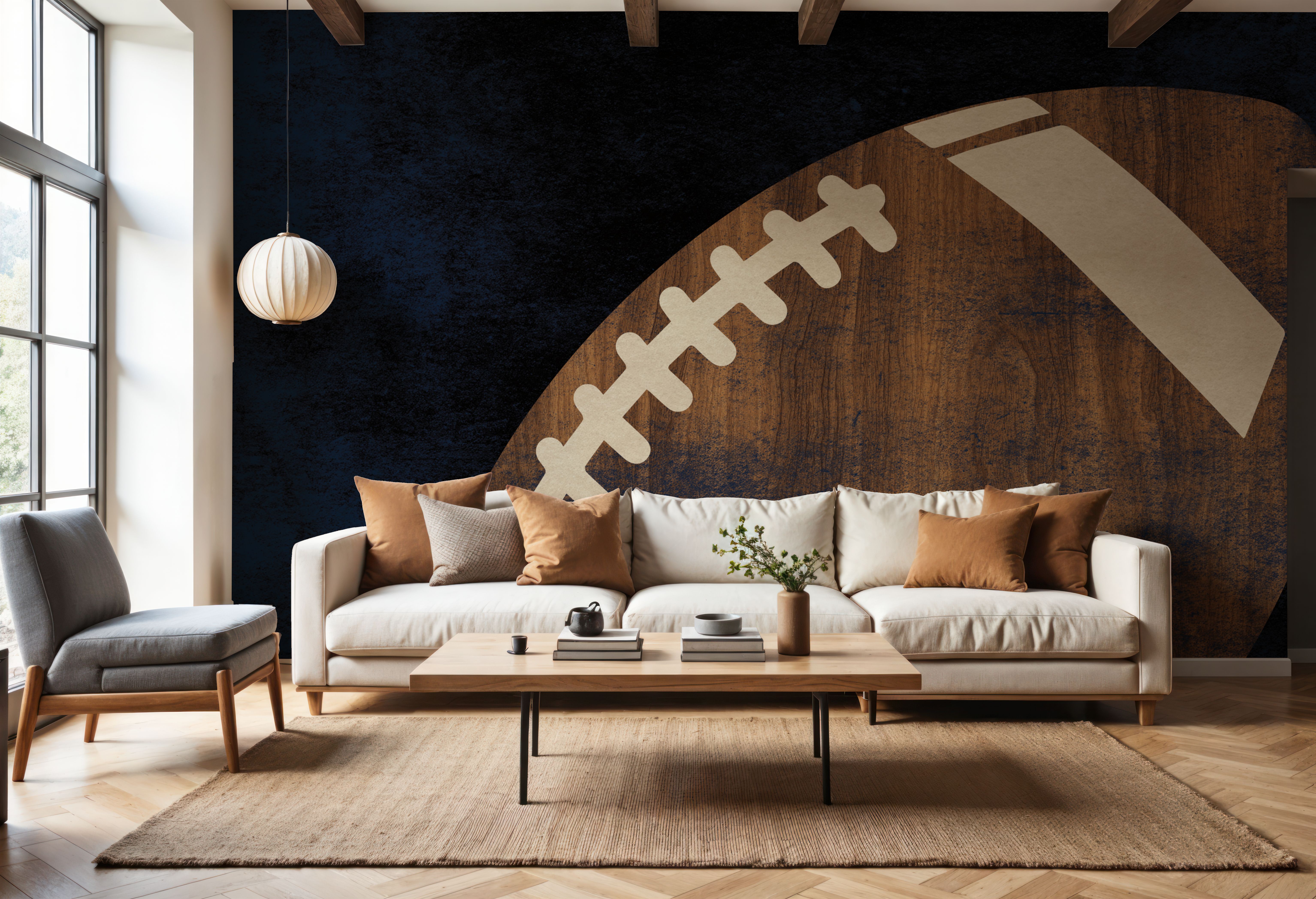 Football Wood, Papier peint