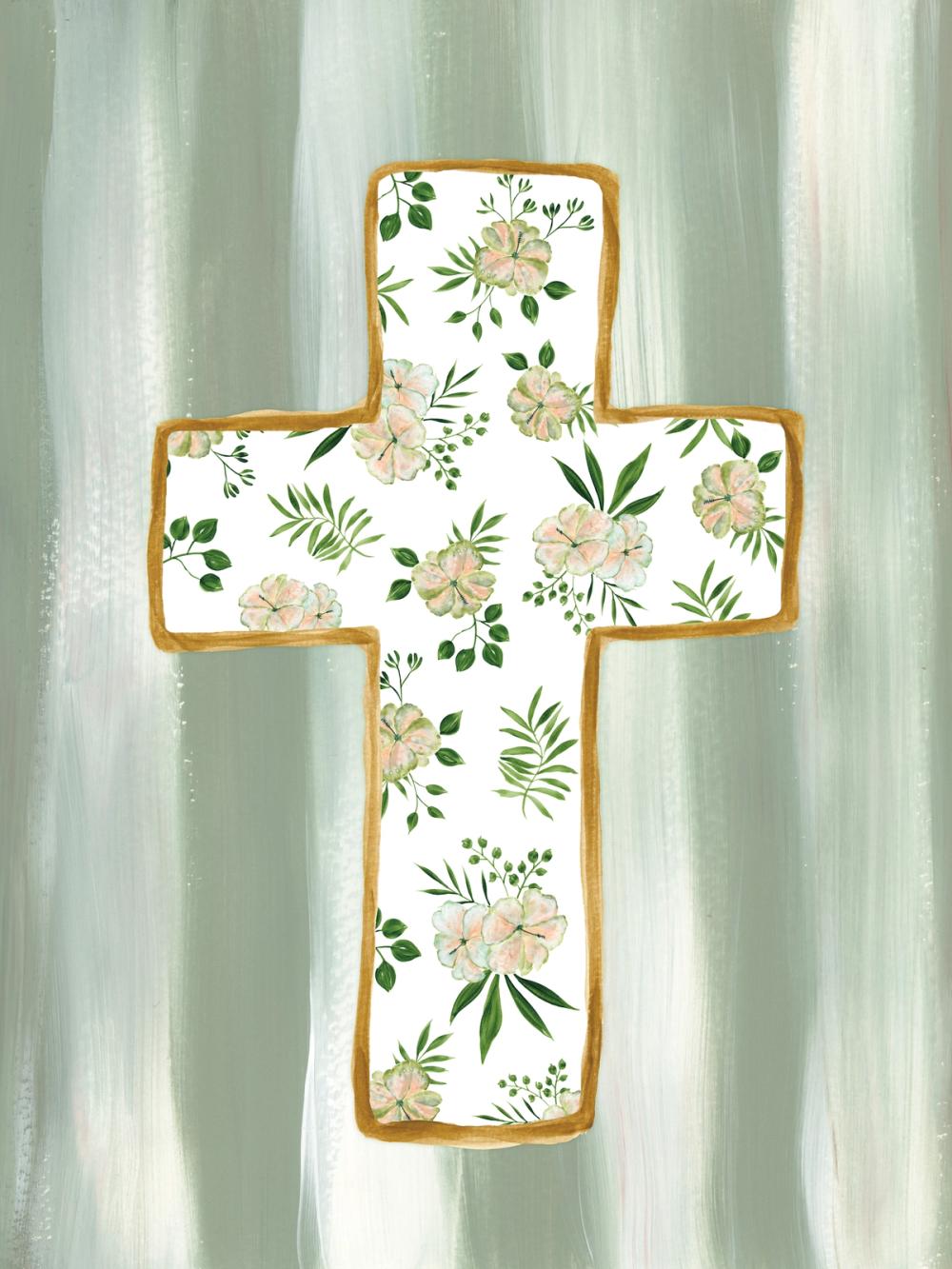 Floral Cross III