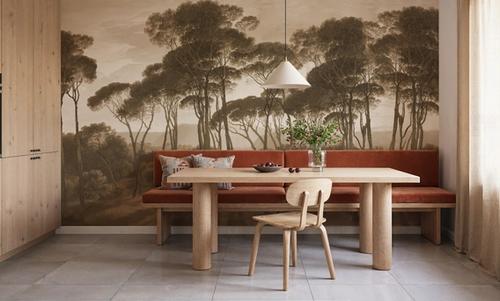 Mediterranean Pine Landscape, Sepia