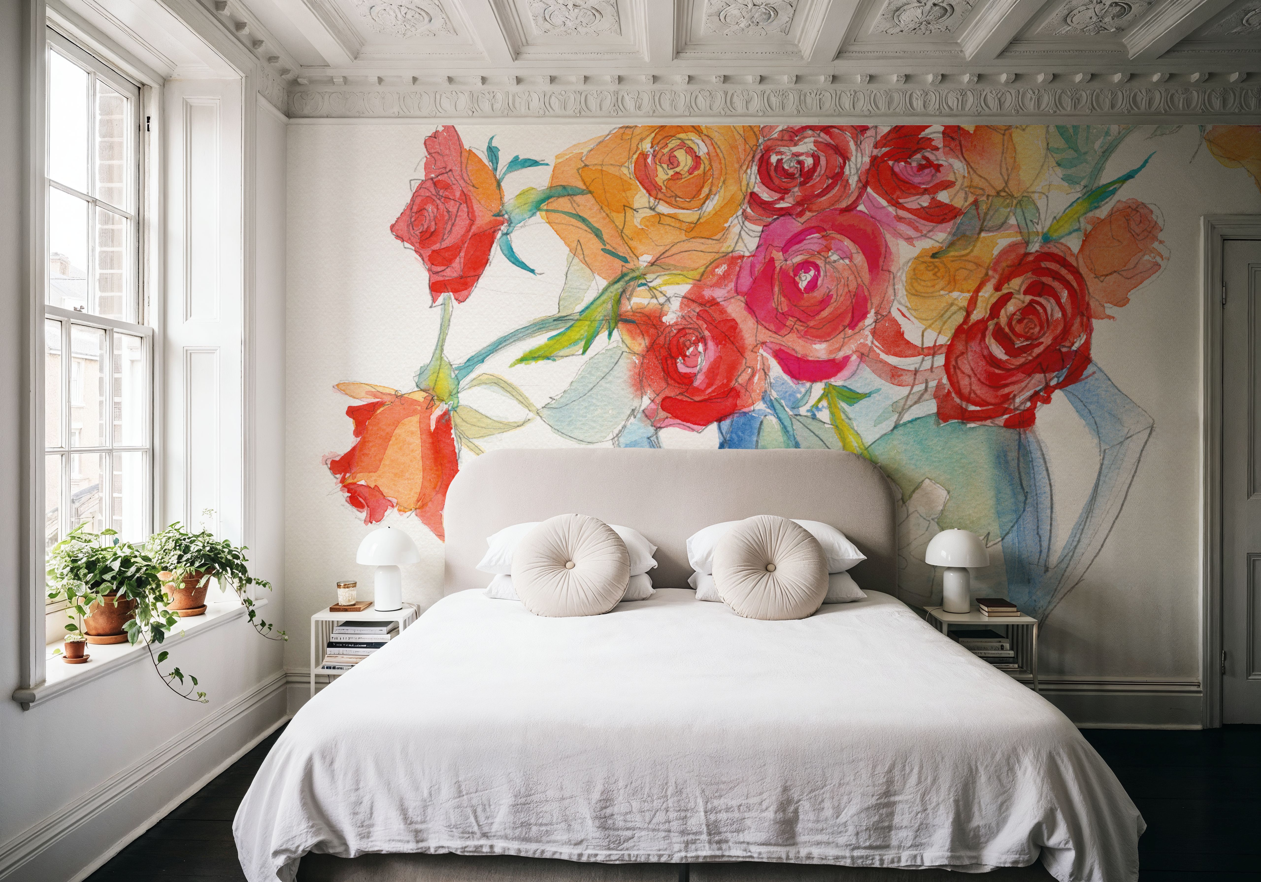 Joy Bouquet, Papier peint