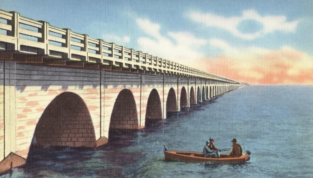 Keys Highway - Screenprint Postcard