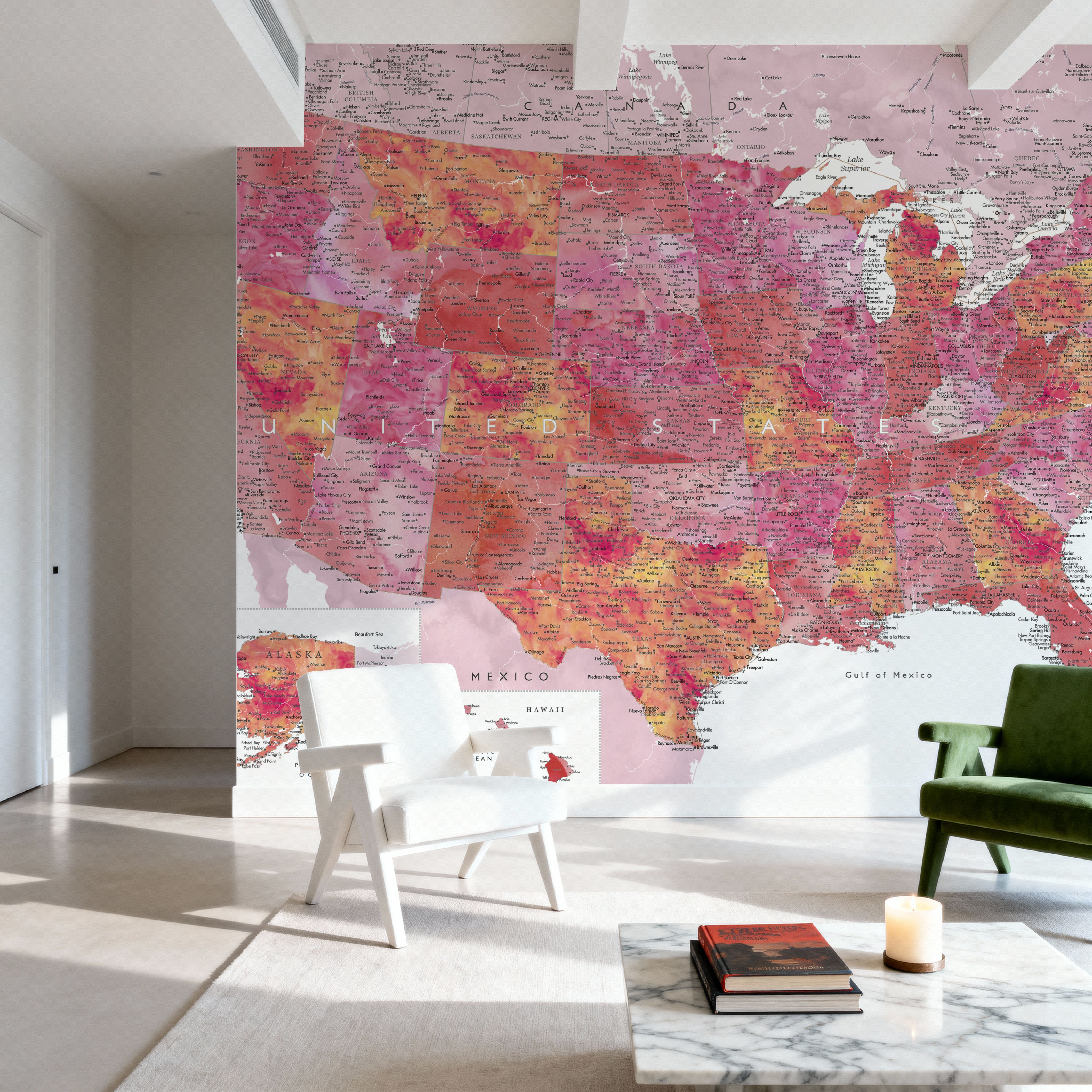 US Map Detailed - Tatiana