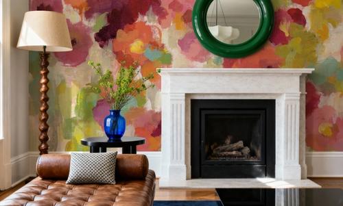 Coral and Emerald Garden I