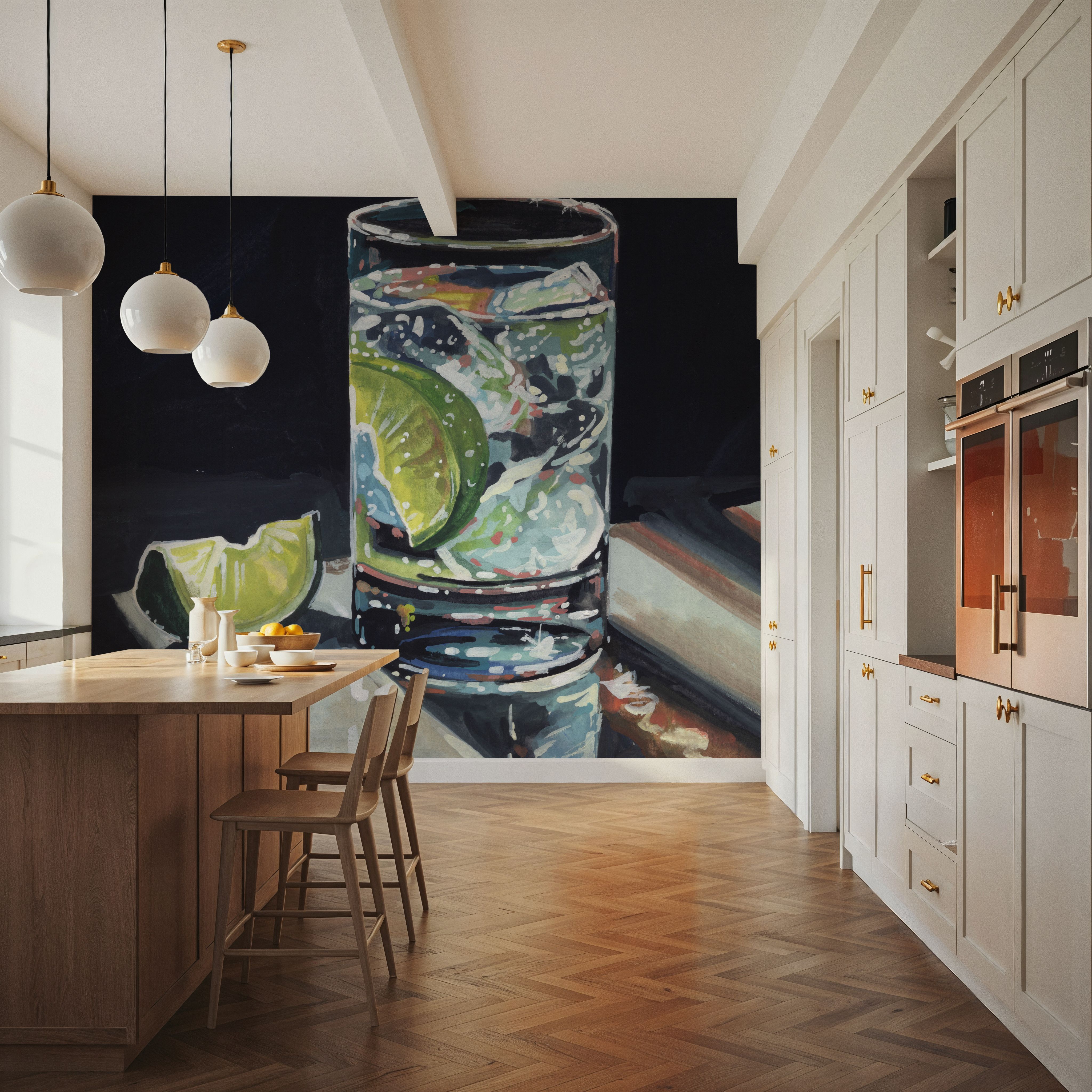 Light Reflecting Off a Cocktail