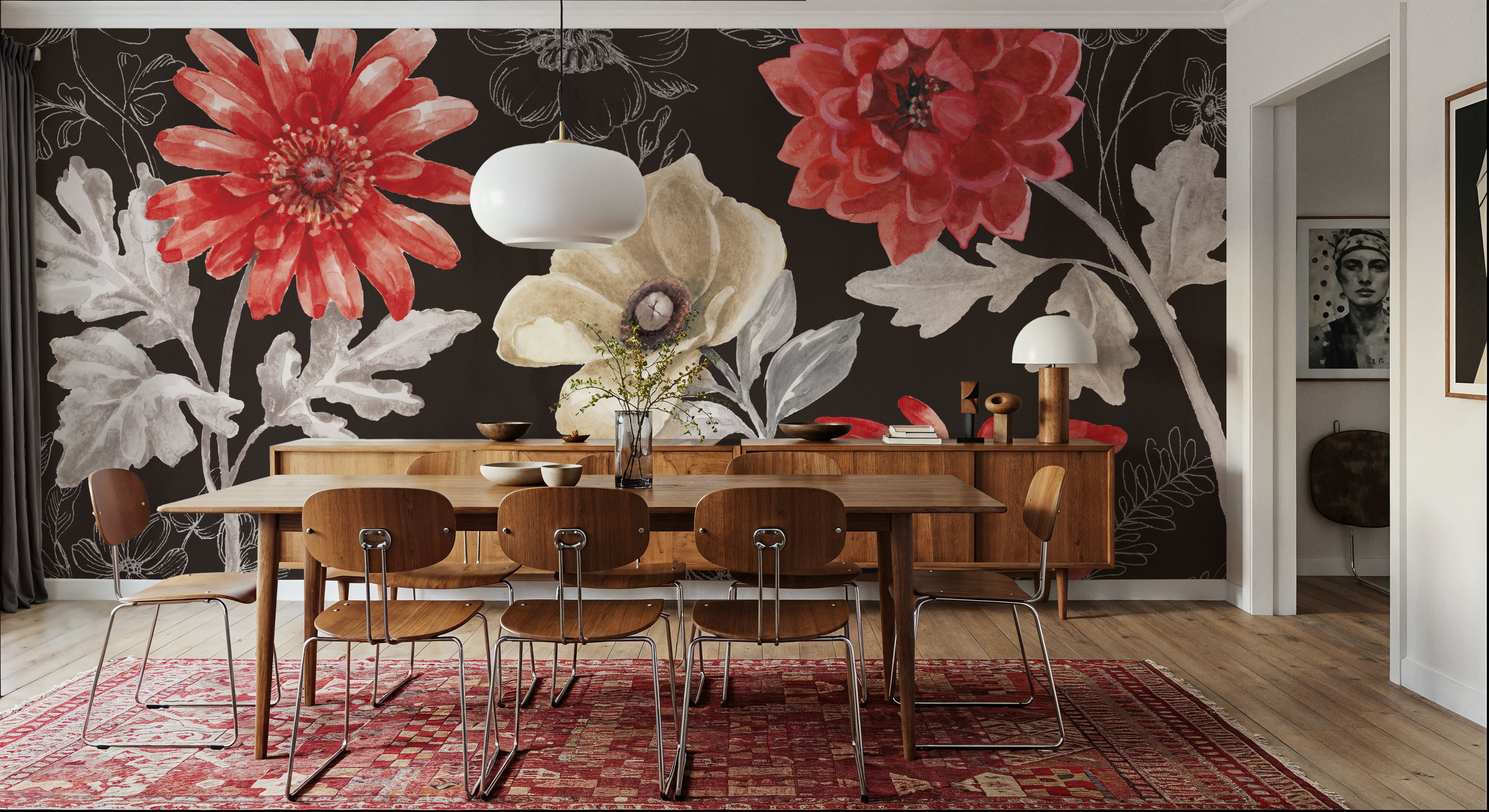 Flora Toile I Dark