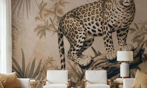Cheetahs Exotic Jungle Monochrome