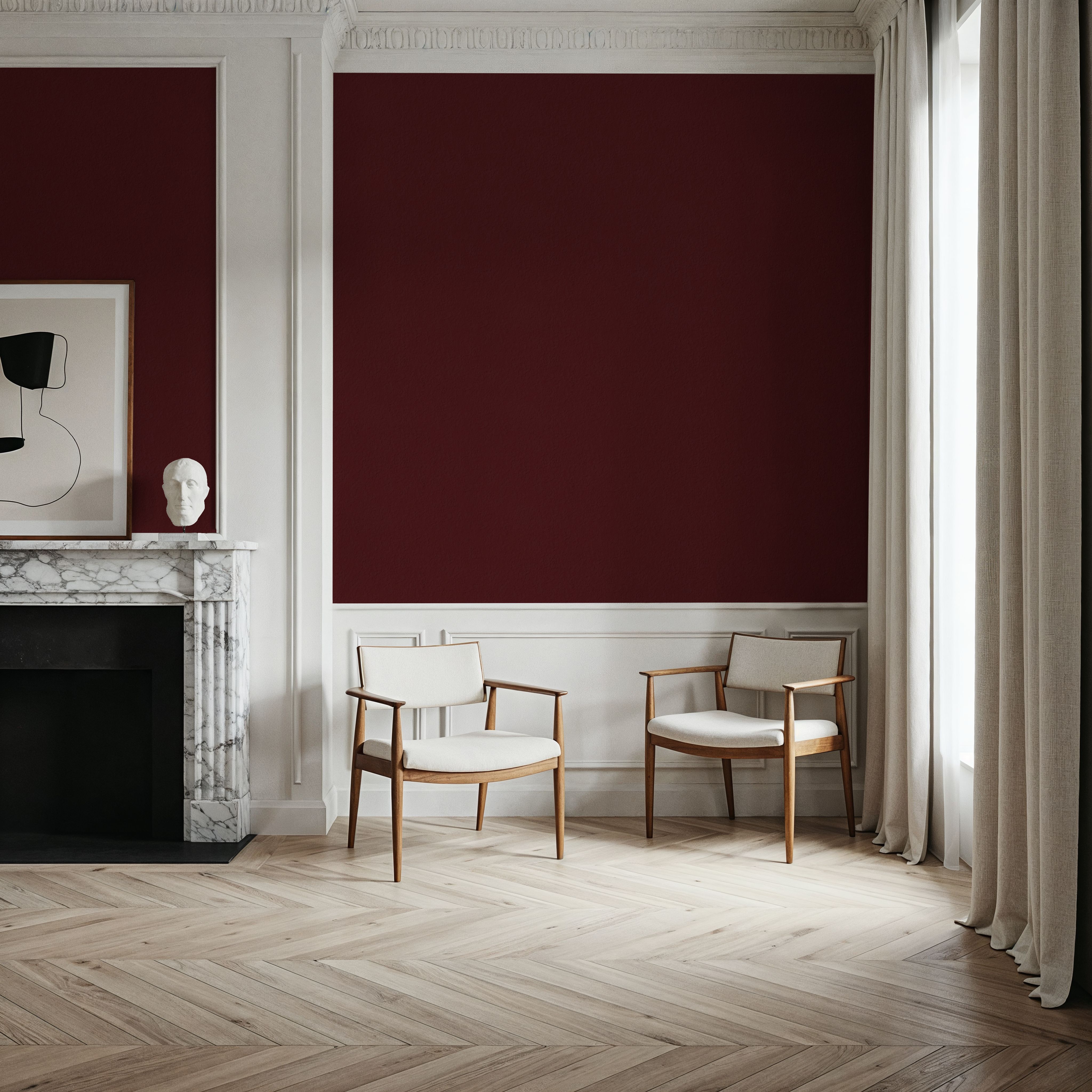 Faux Sand Stucco Finish, Burgundy