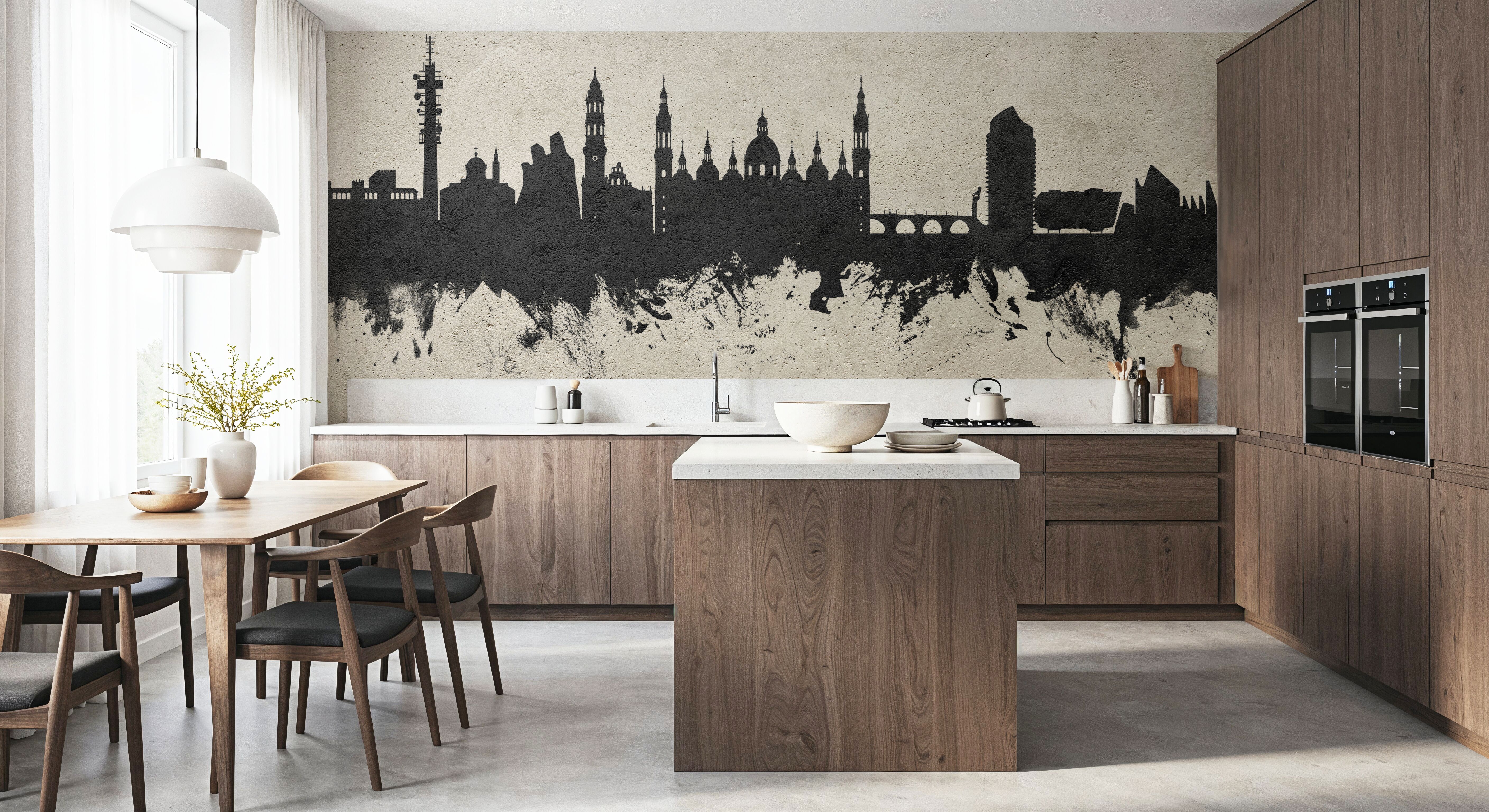 Zaragoza Spain Skyline Concrete