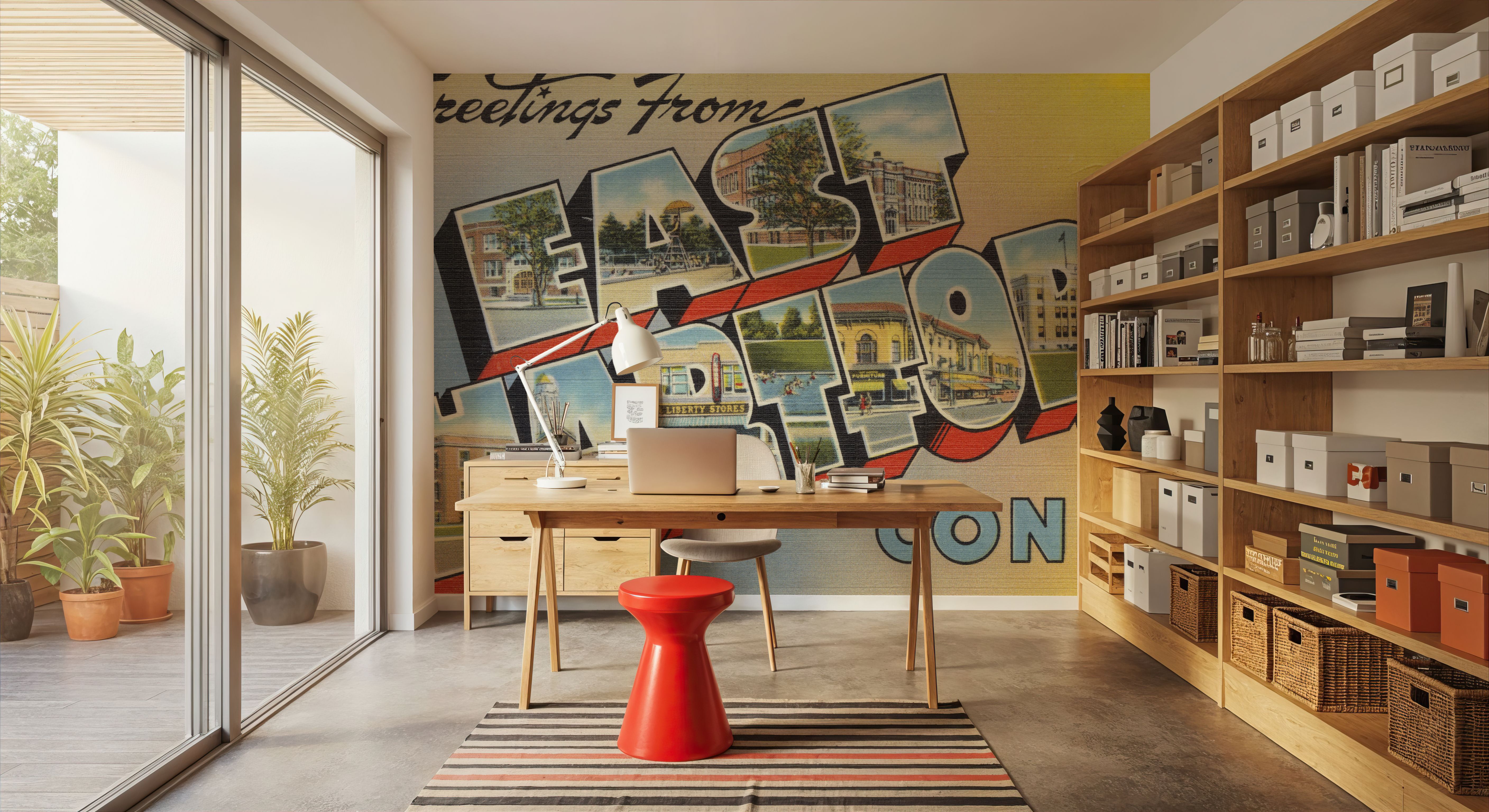 Greetings from East Hartford - Screenprint Postcard