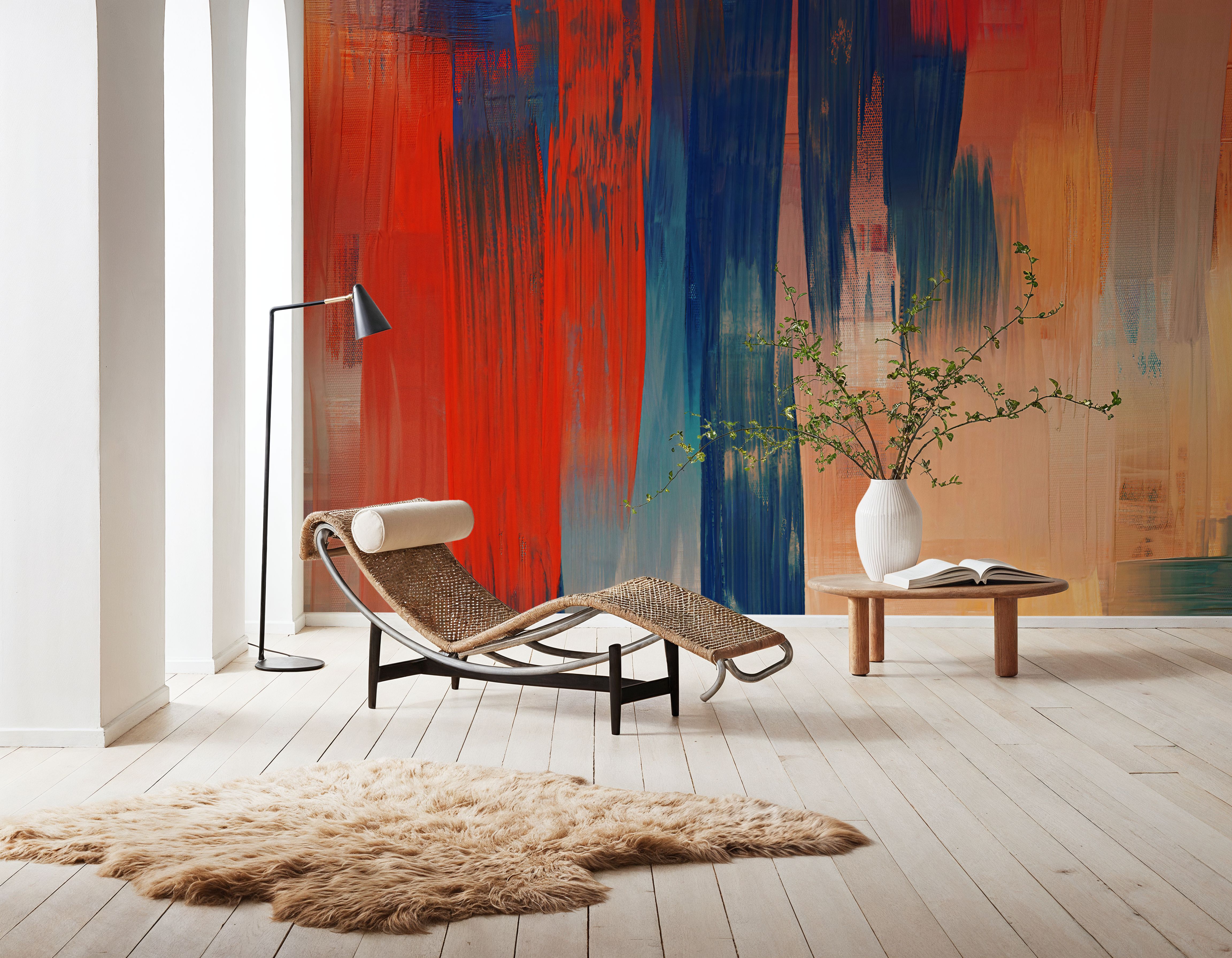 Abstract Study In Red