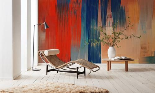 Abstract Study In Red