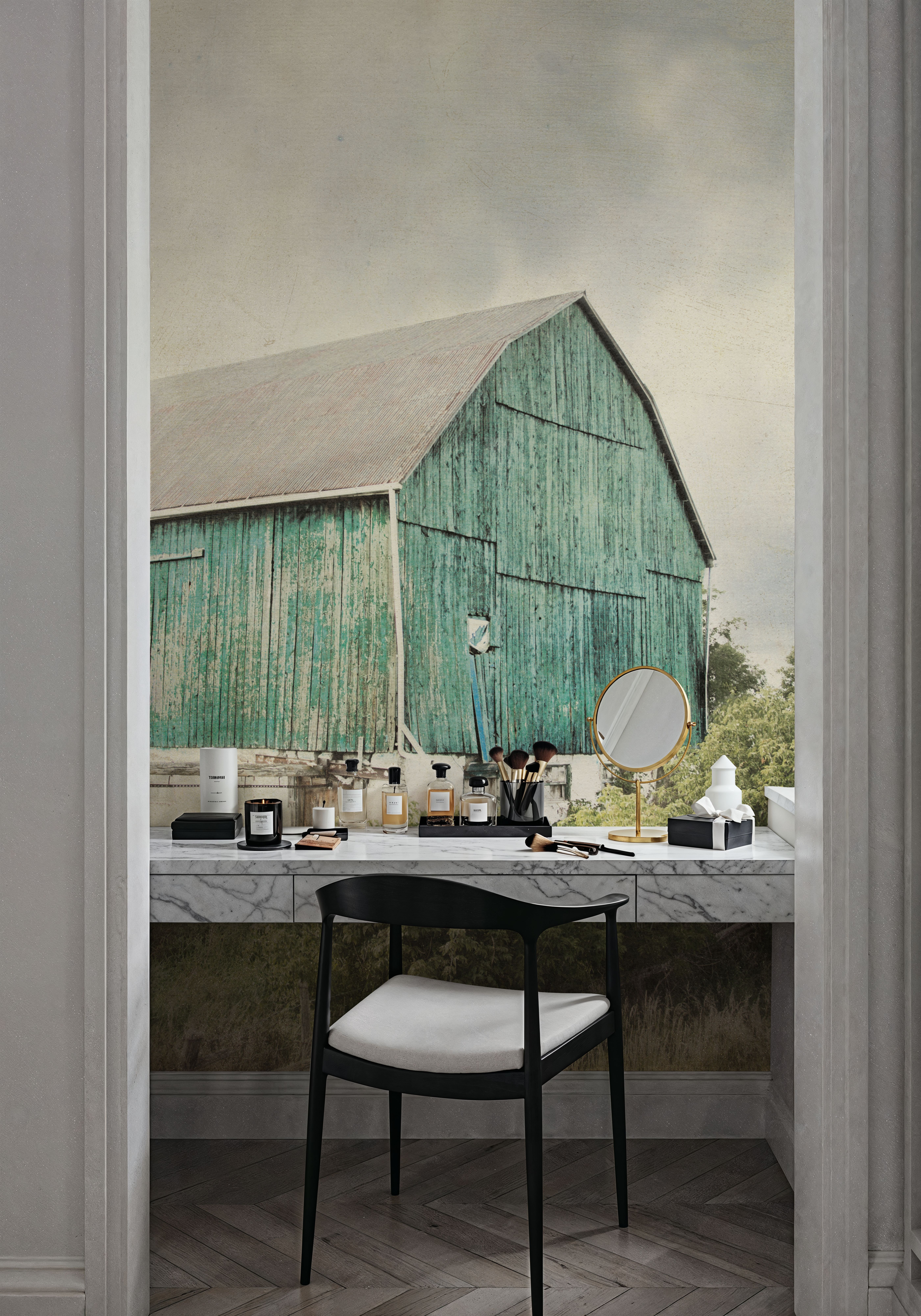 Late Summer Barn I Crop Vintage