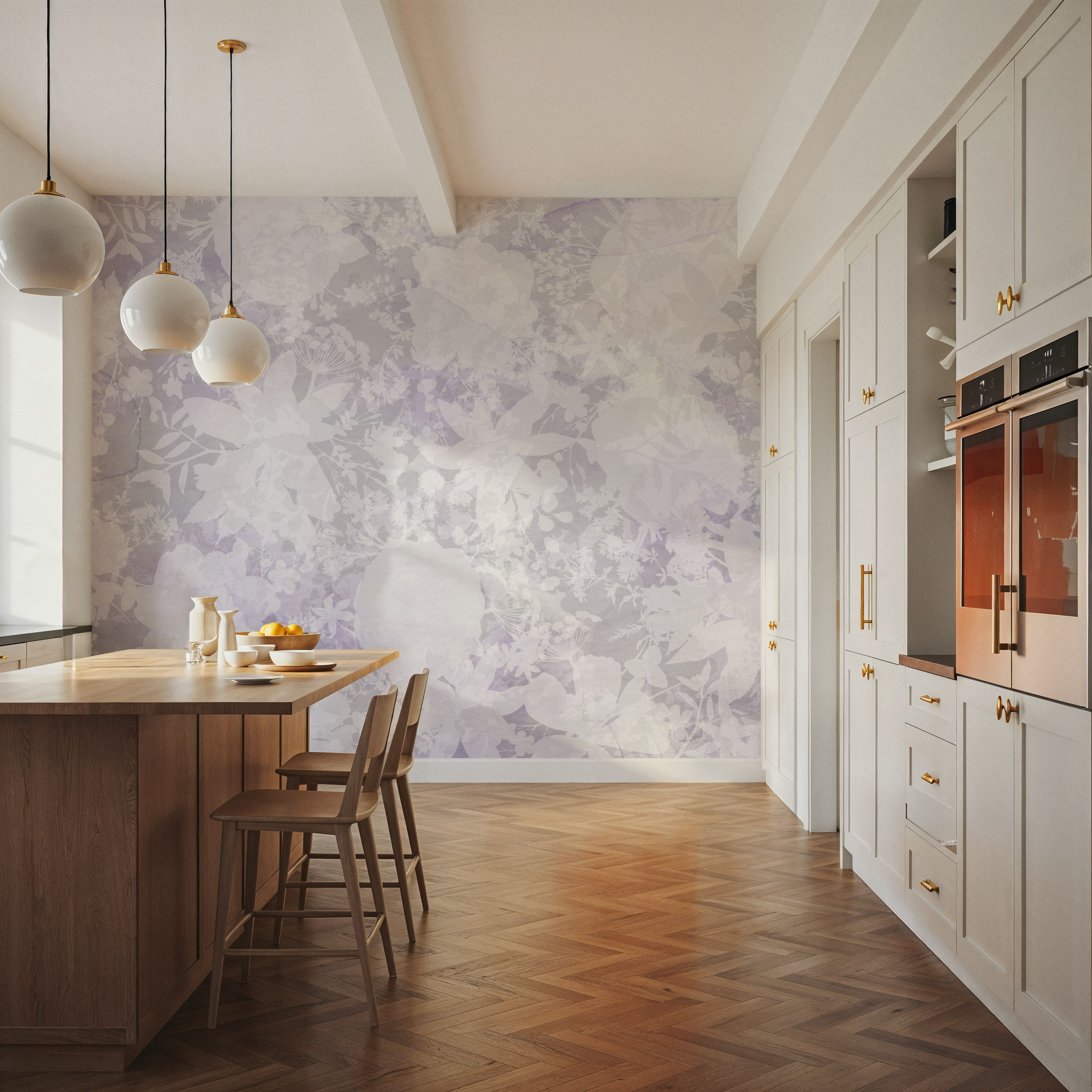 Flower Silhouette Purple