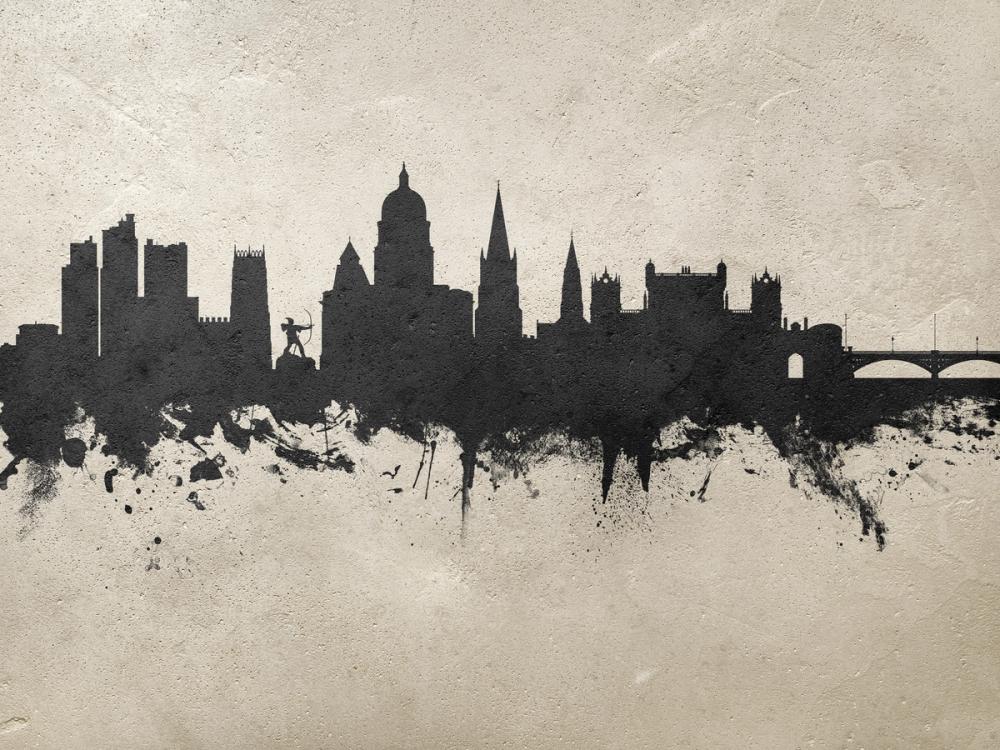 Nottingham England Skyline Concrete