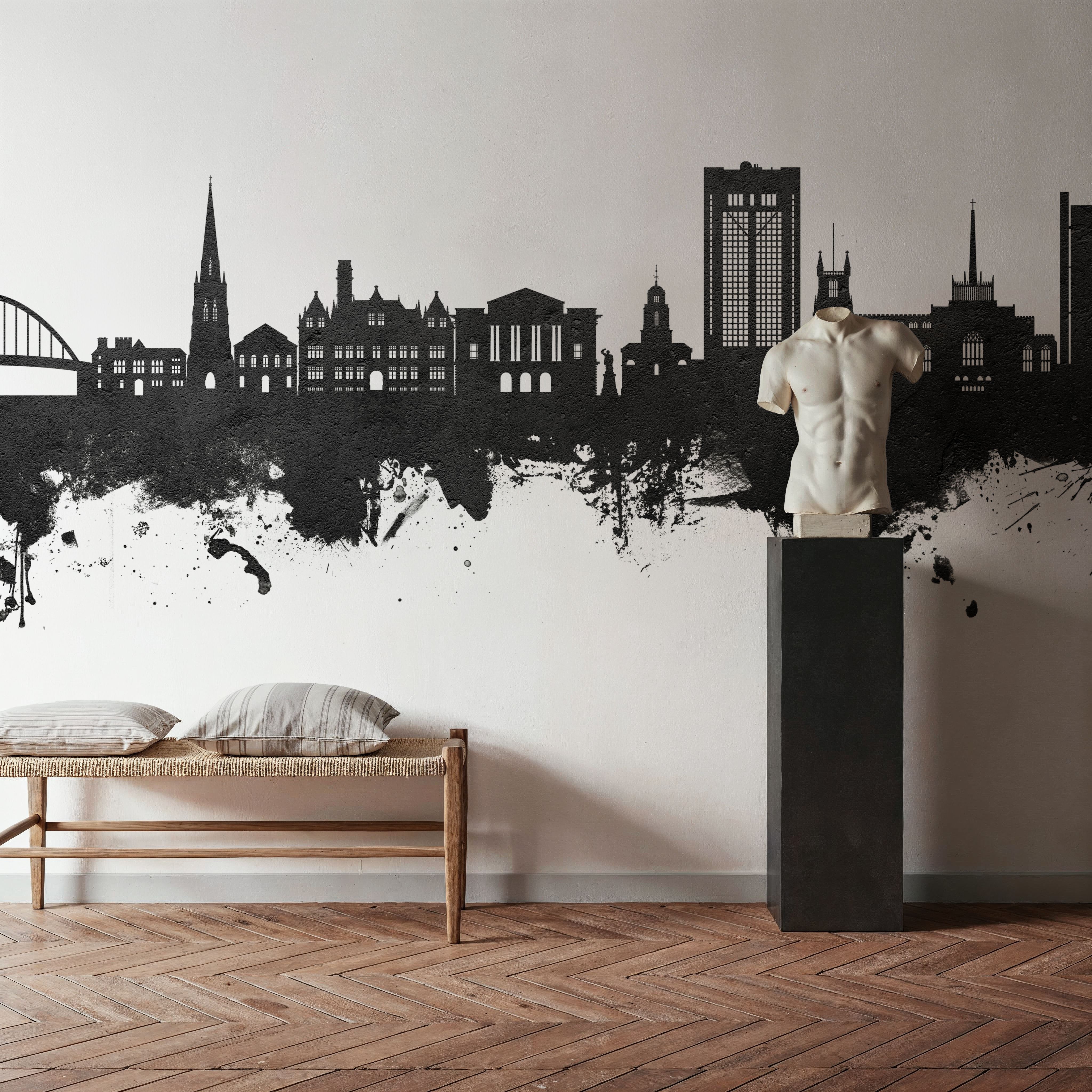 Blackburn England Skyline Black & White