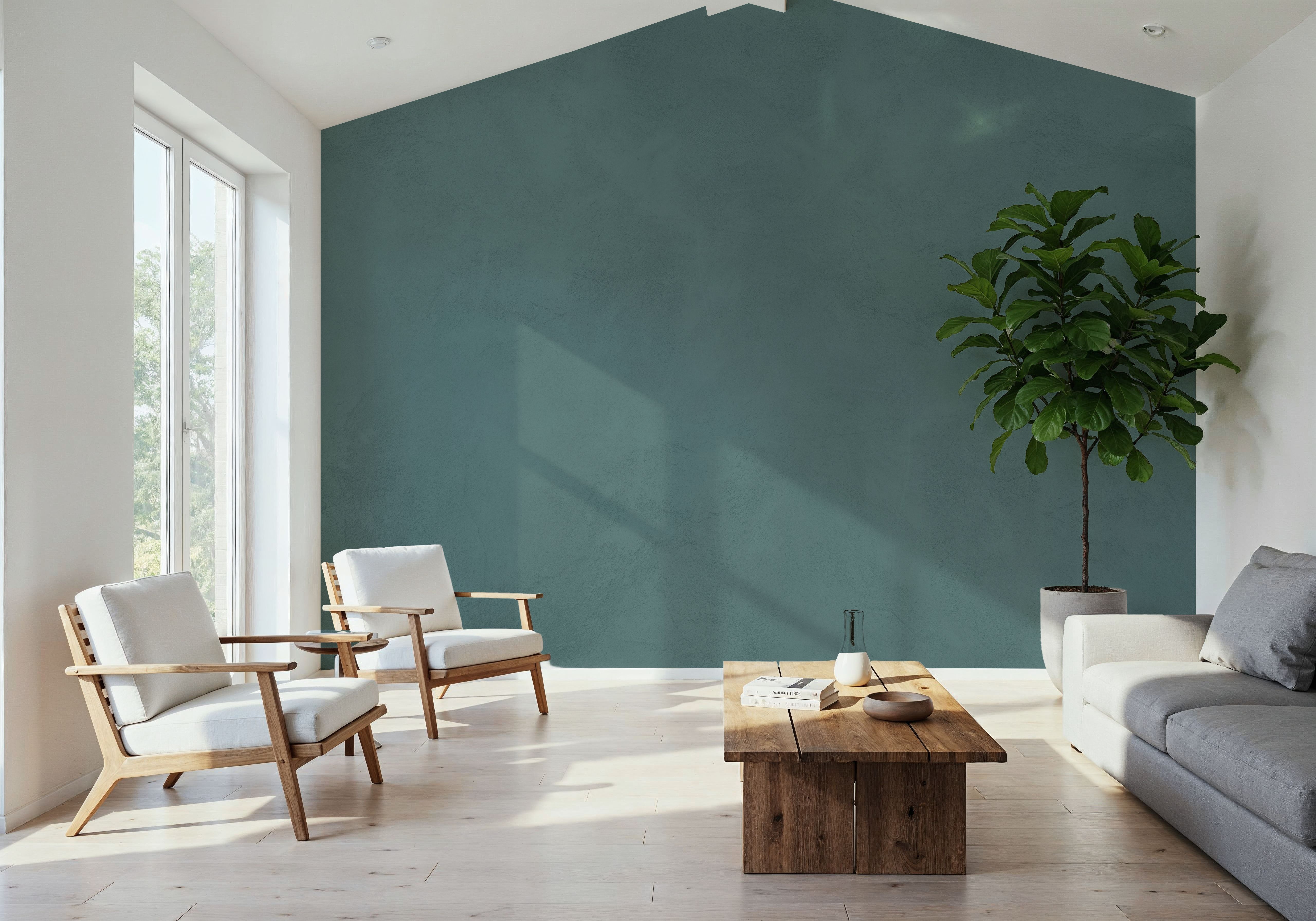 Tuscan Clay, Mineral Green, Wallpaper