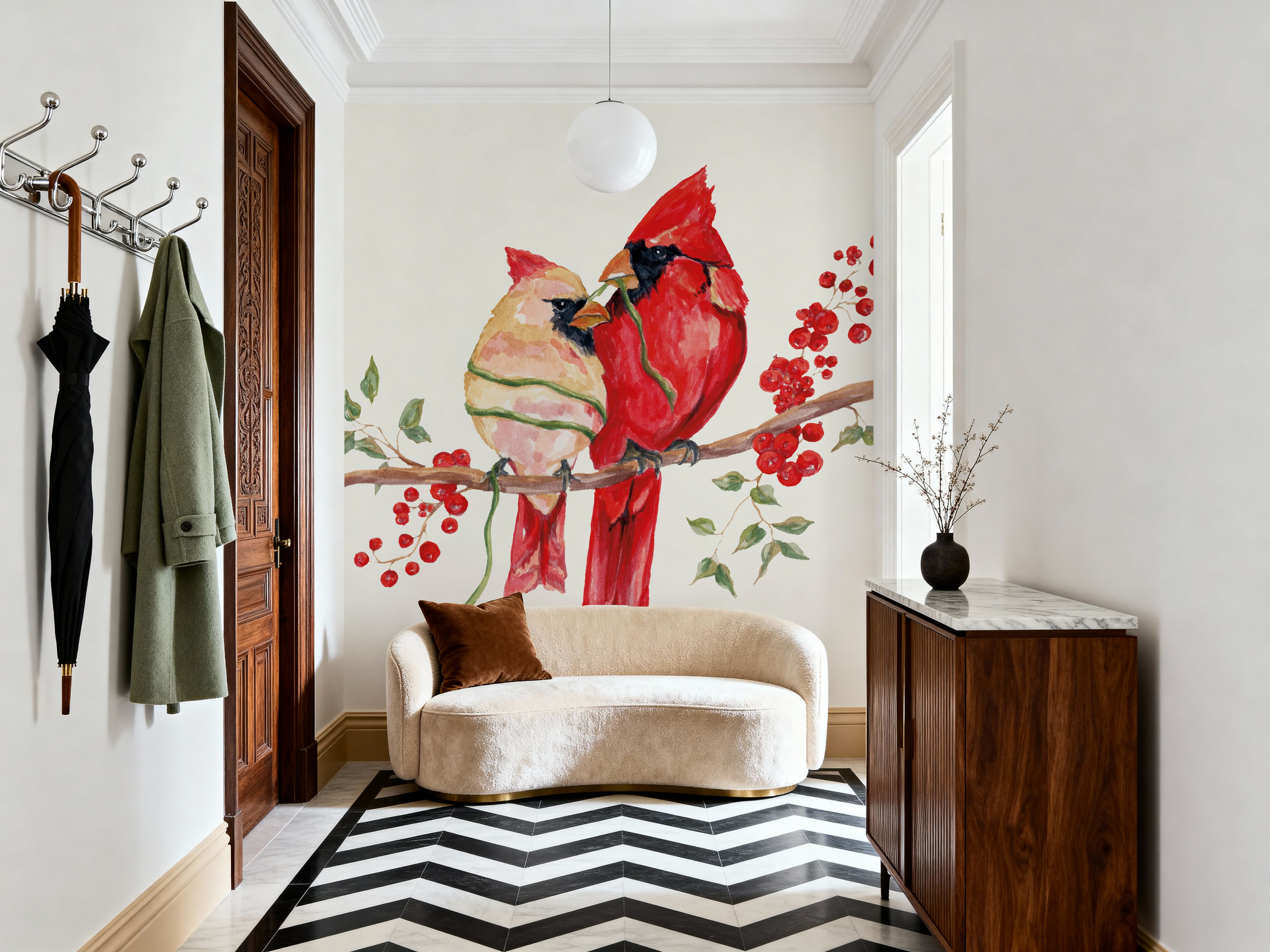 Winterberry Tidings II, Tapeten