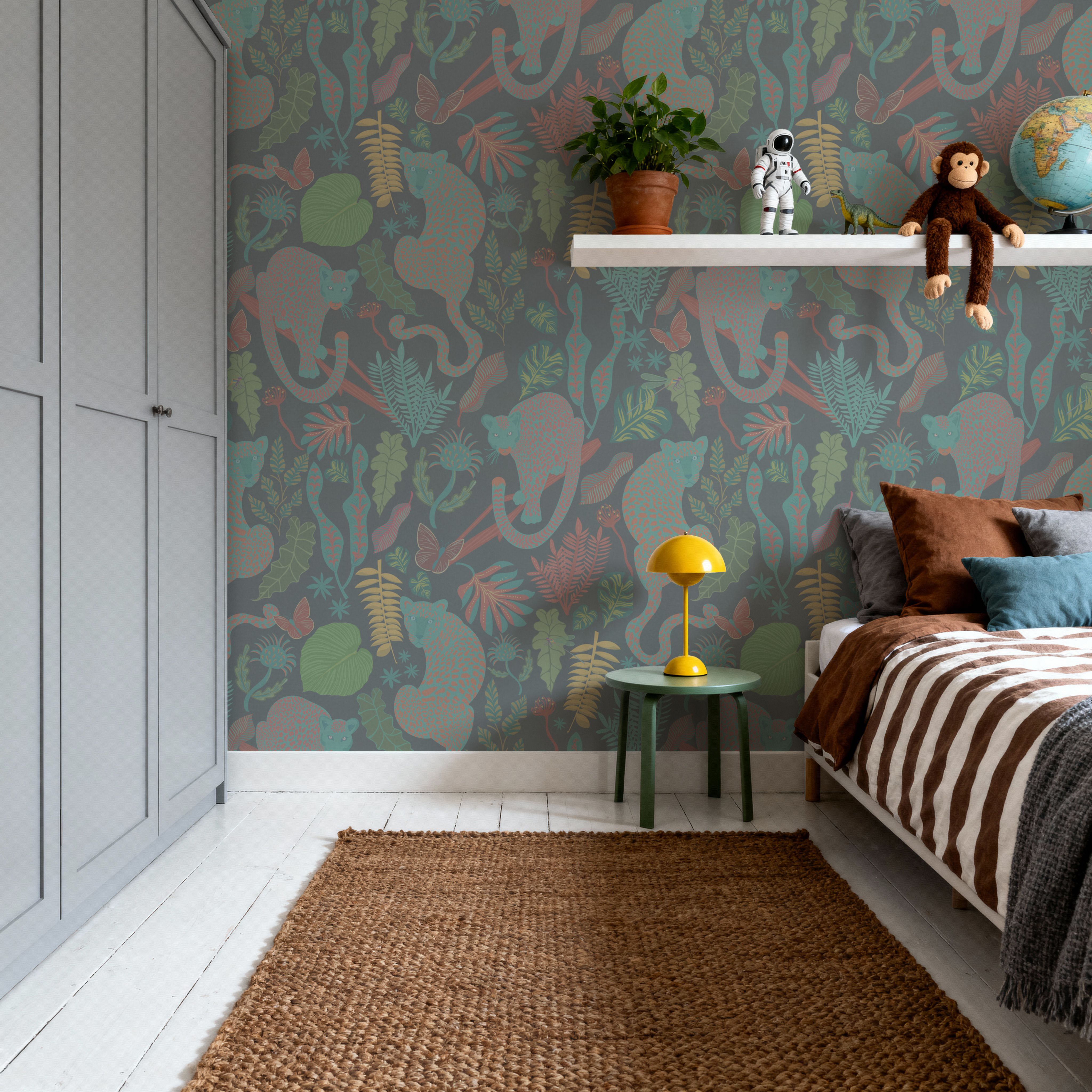 Jungle Leopards Washed Green