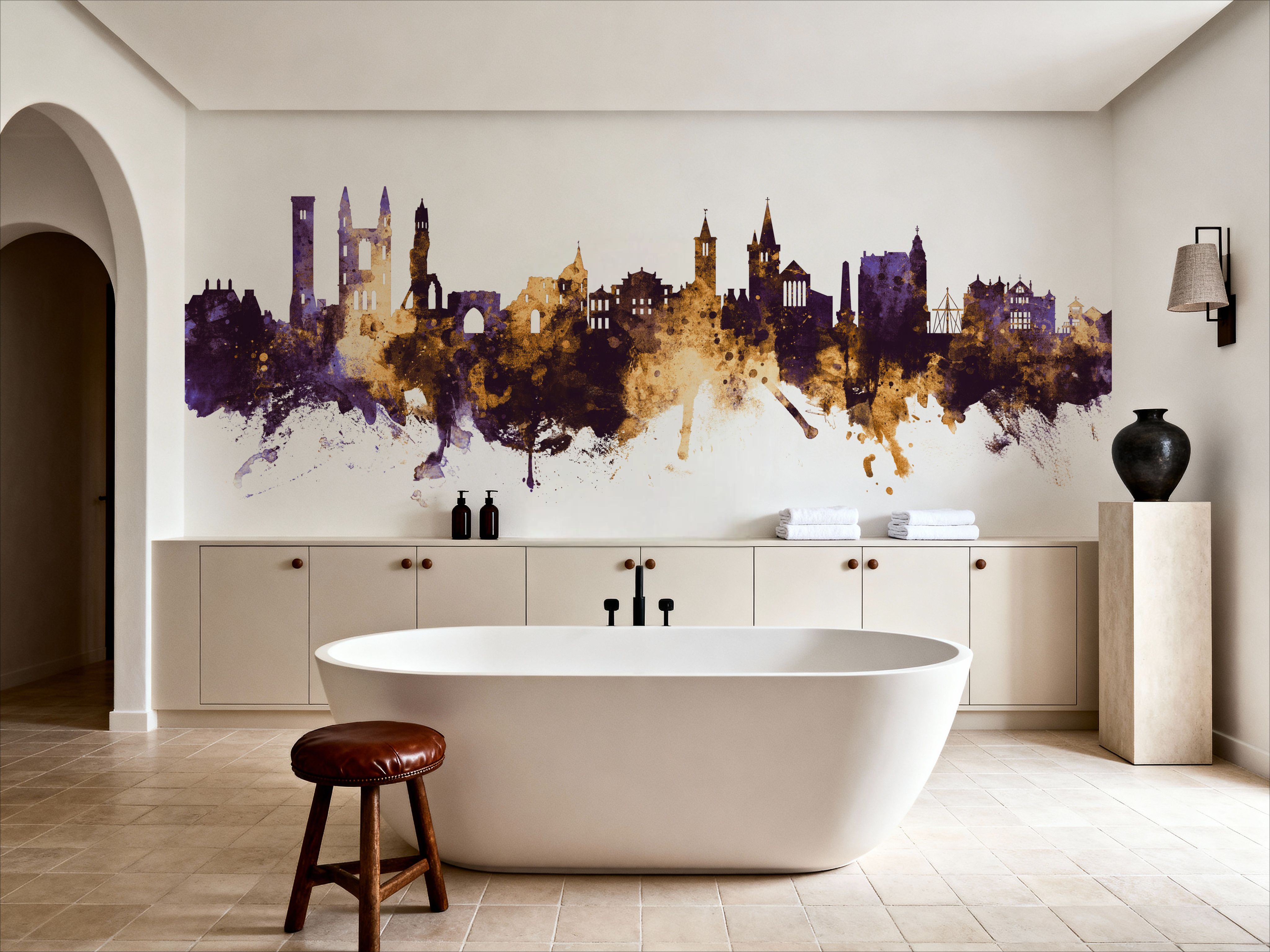 At Andrews Scotland Skyline Purple & Gold