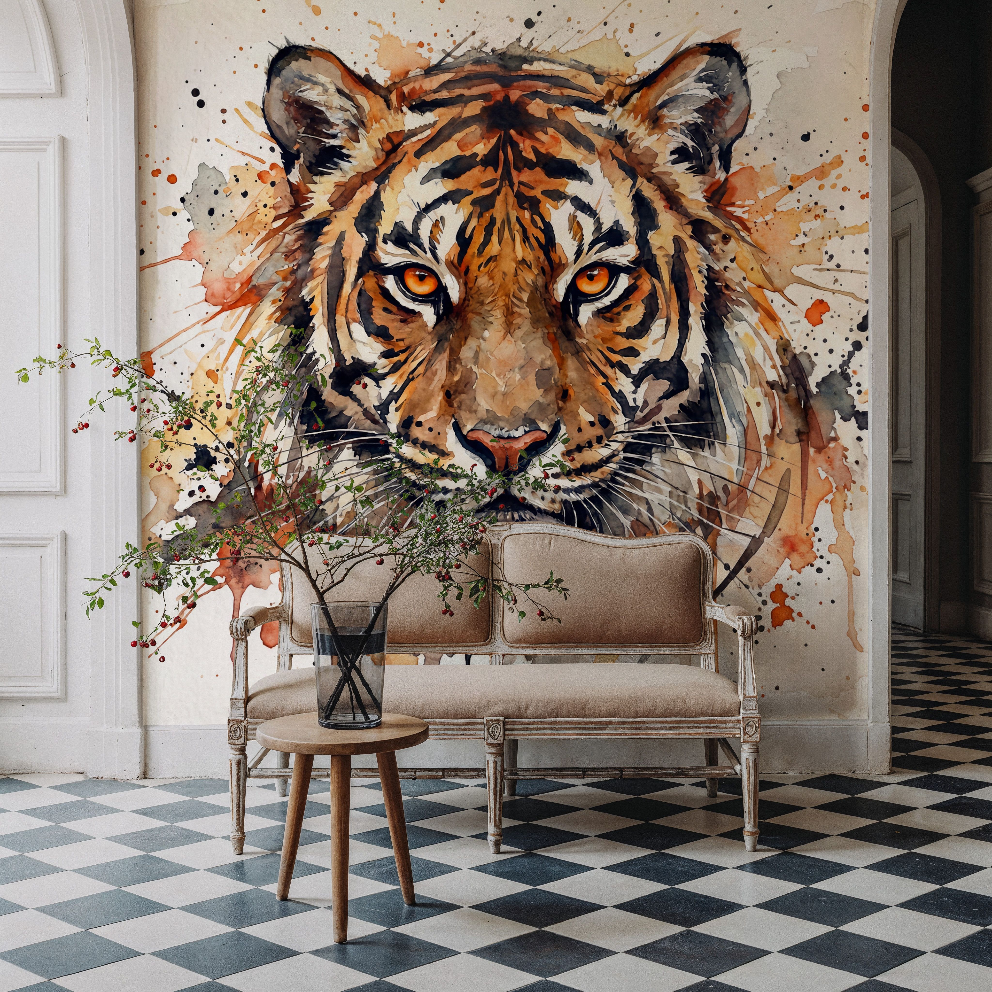 Tiger - Watercolor Predators Series