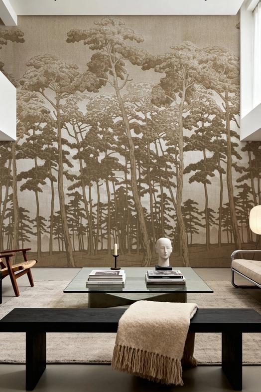 Tranquil Pinescape, Beige