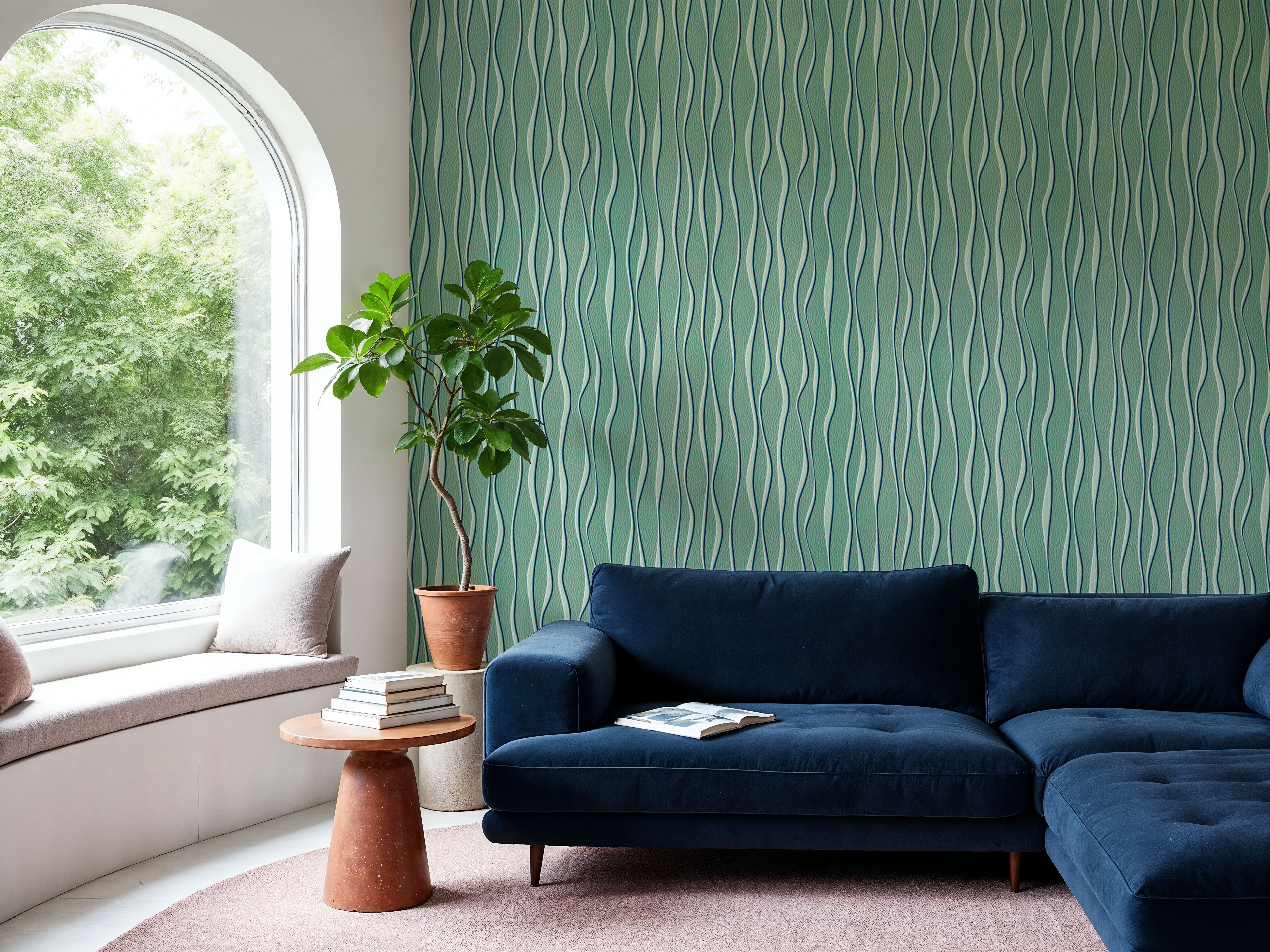 Swaying Lines, Ocean Green