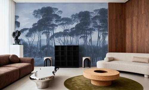 Mediterranean Pine Landscape, Blues