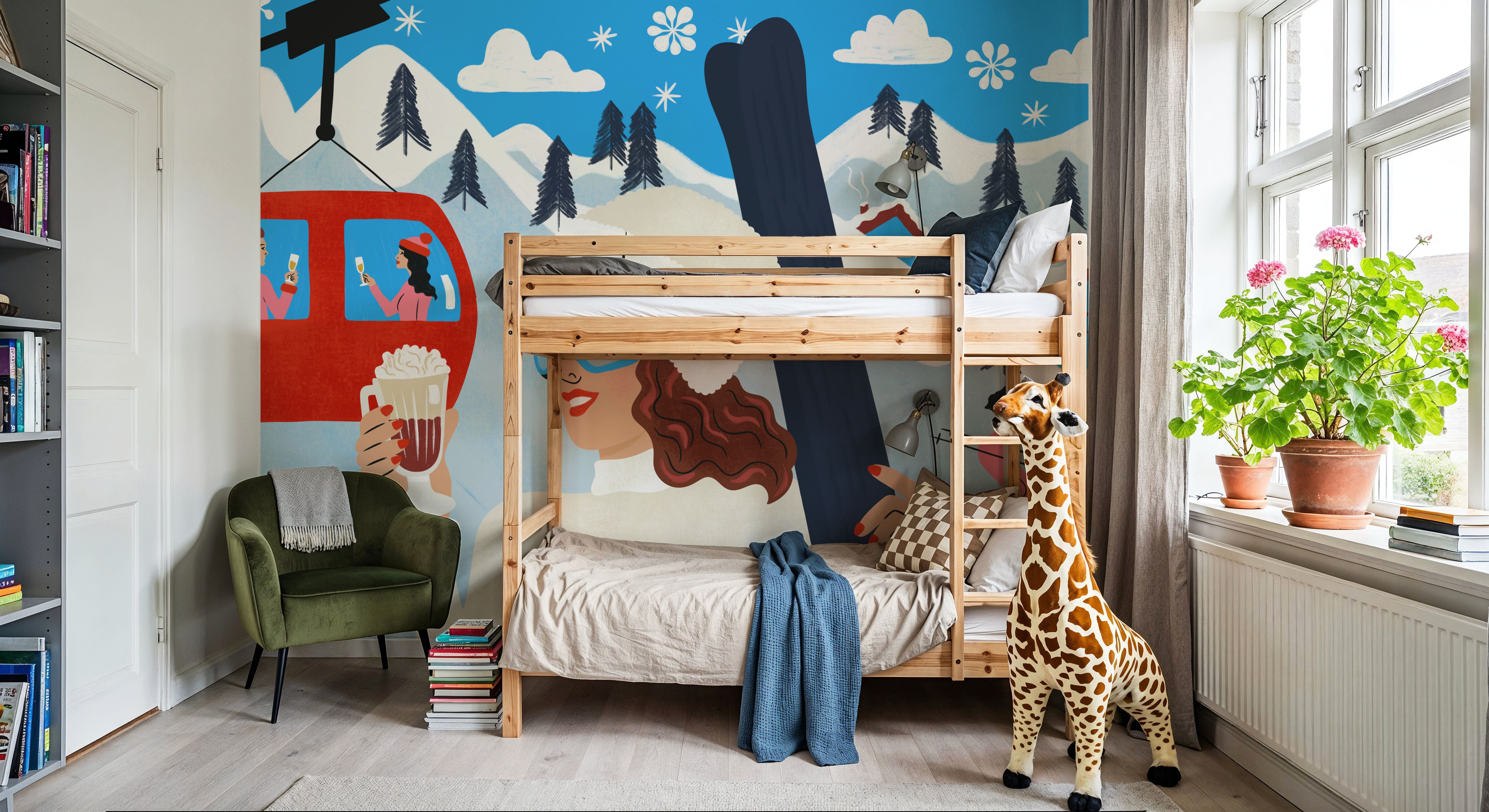 Apres Ski, Carte da parati