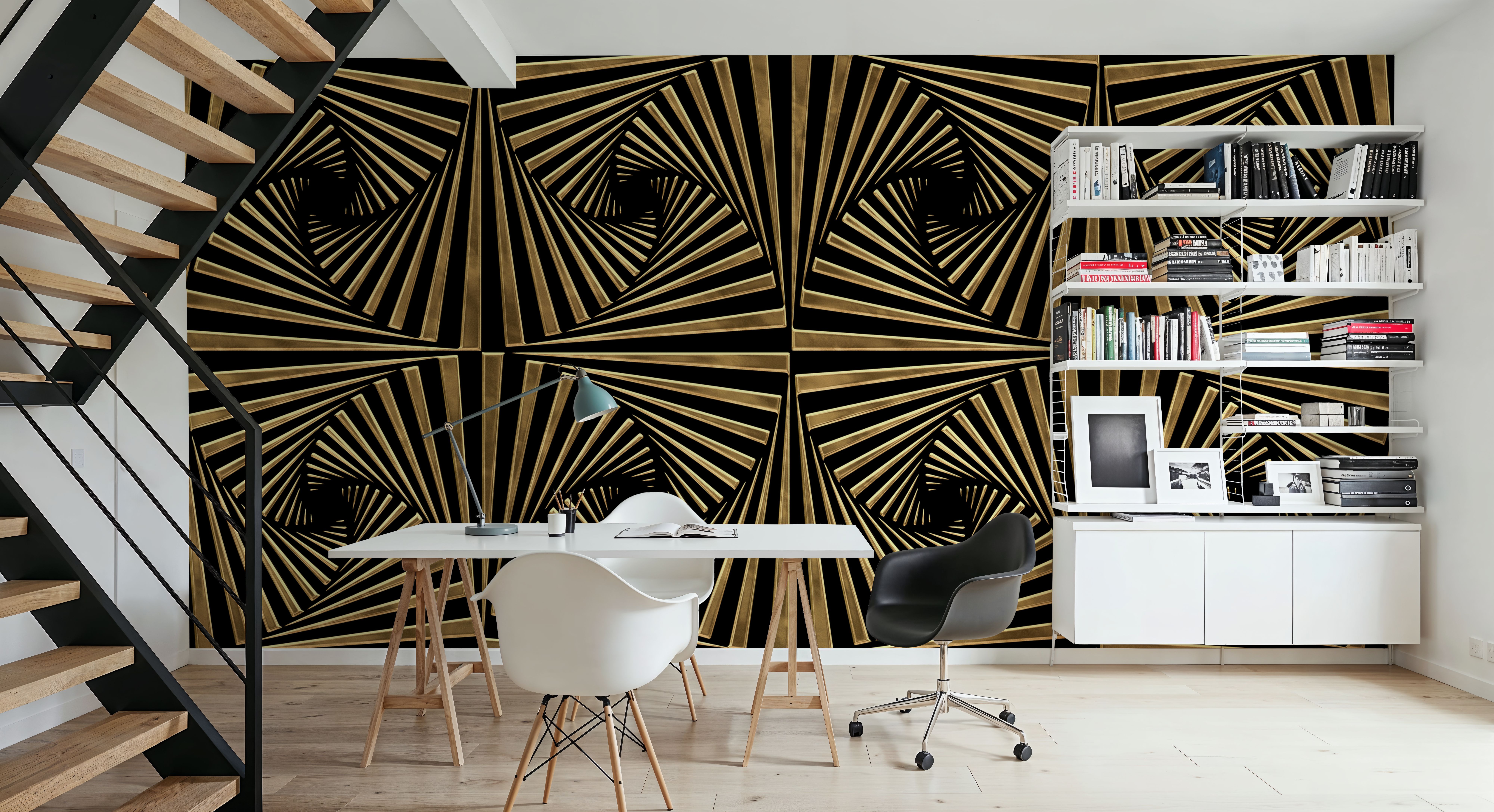 Art Deco Fans, Mural