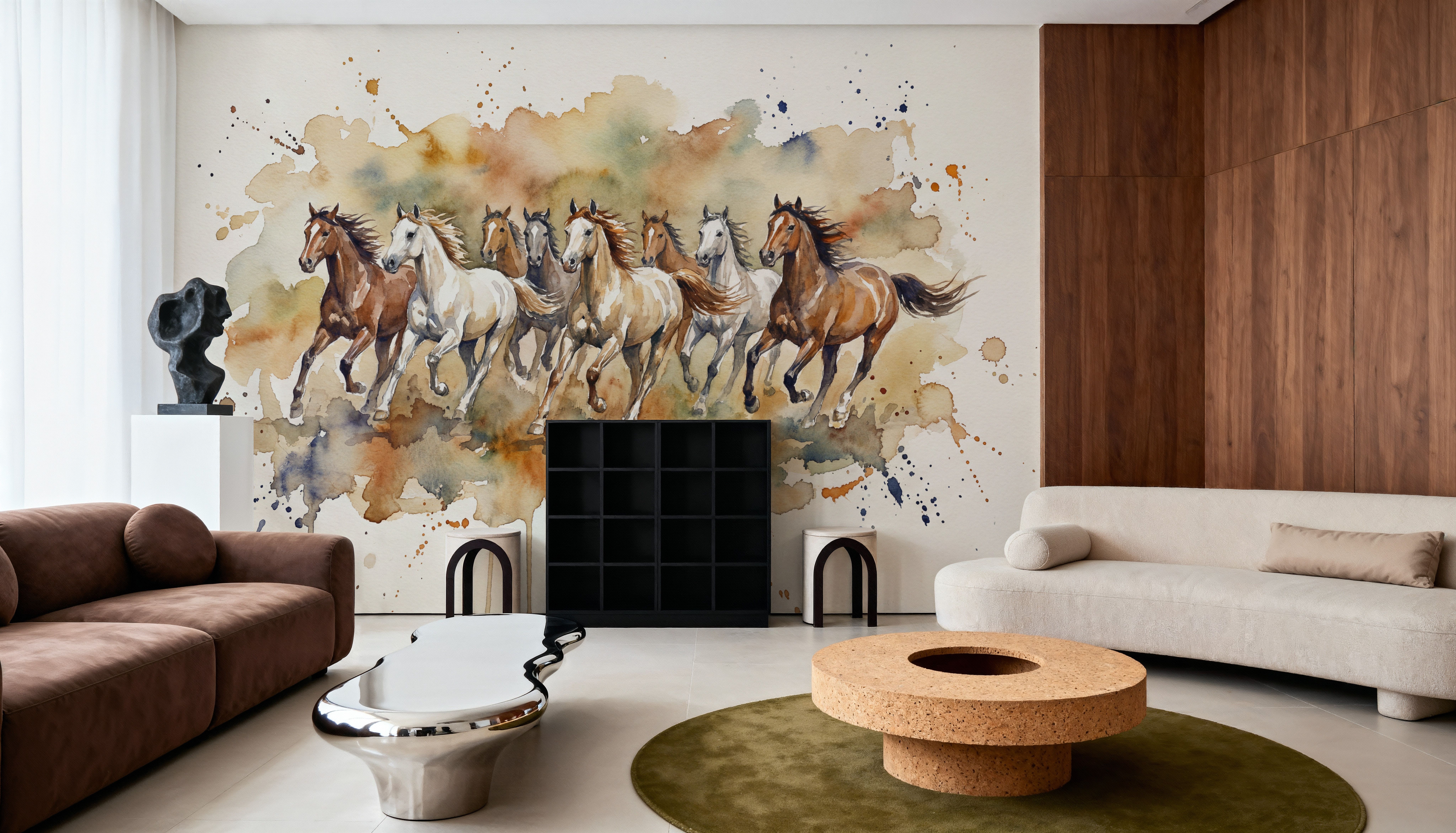 Wild Horses II - Watercolor Spirit Animals Series