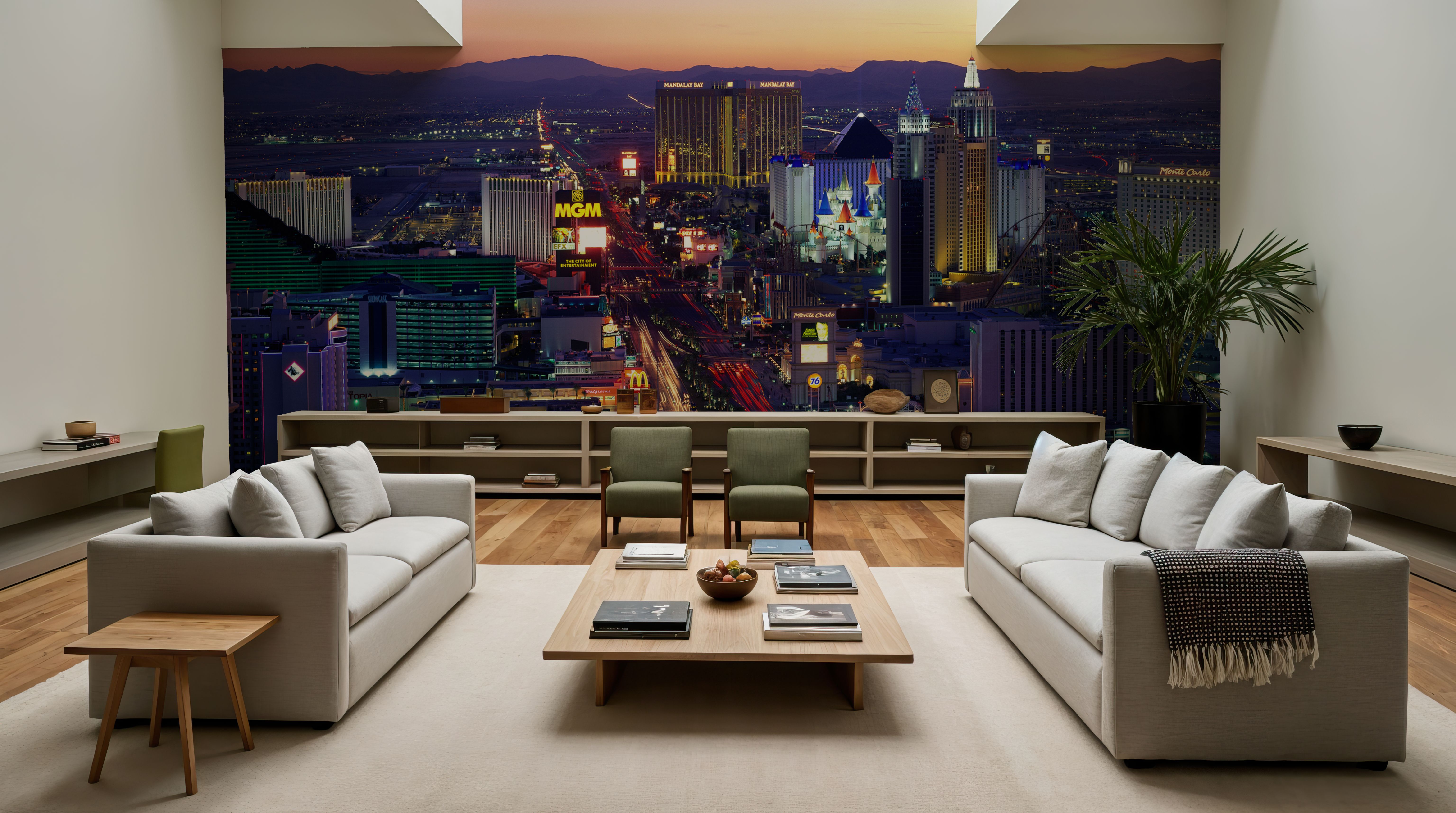 Vegas Twilight Glow, Wallpaper