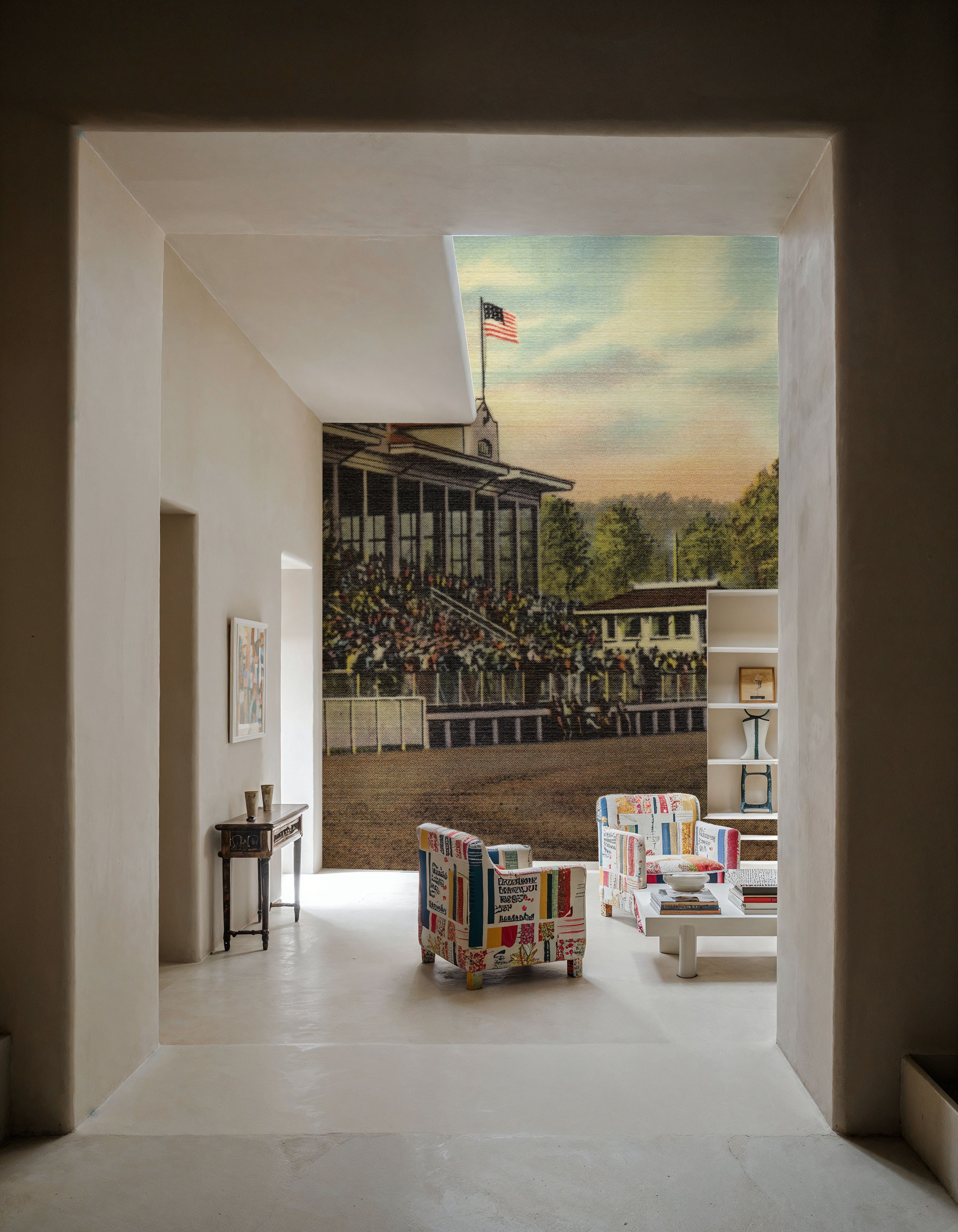 Greetings from the Race Track - Screenprint Postcard