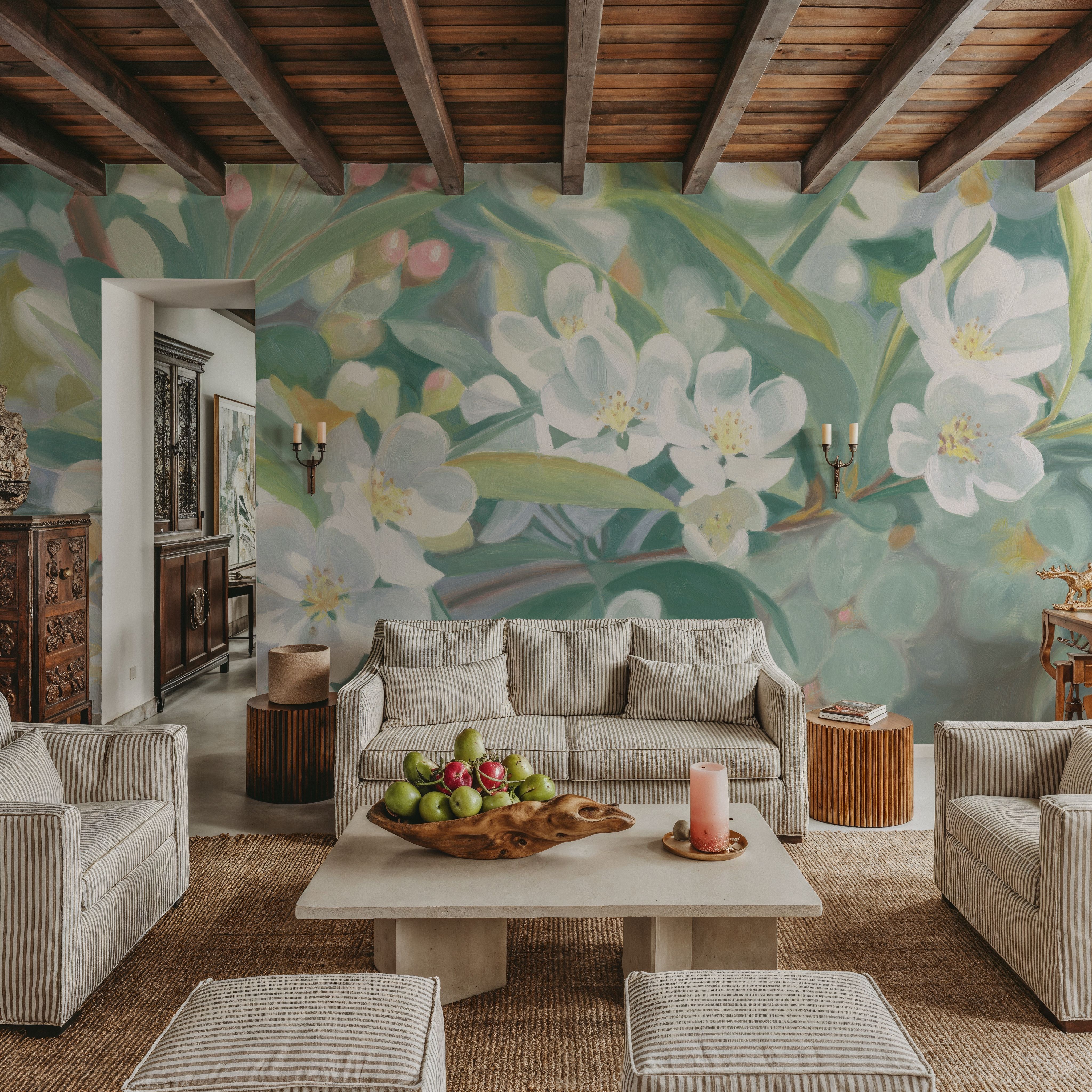 White Blossoms in Focus